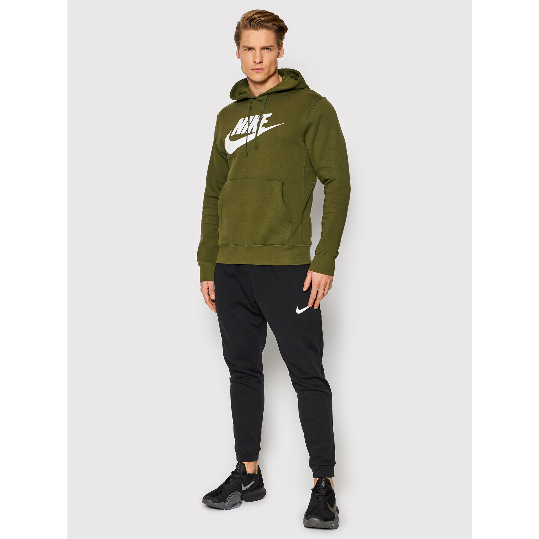 Nike Mikina Sportswear Club BV2973 Zelená Standard Fit - Pepit.cz