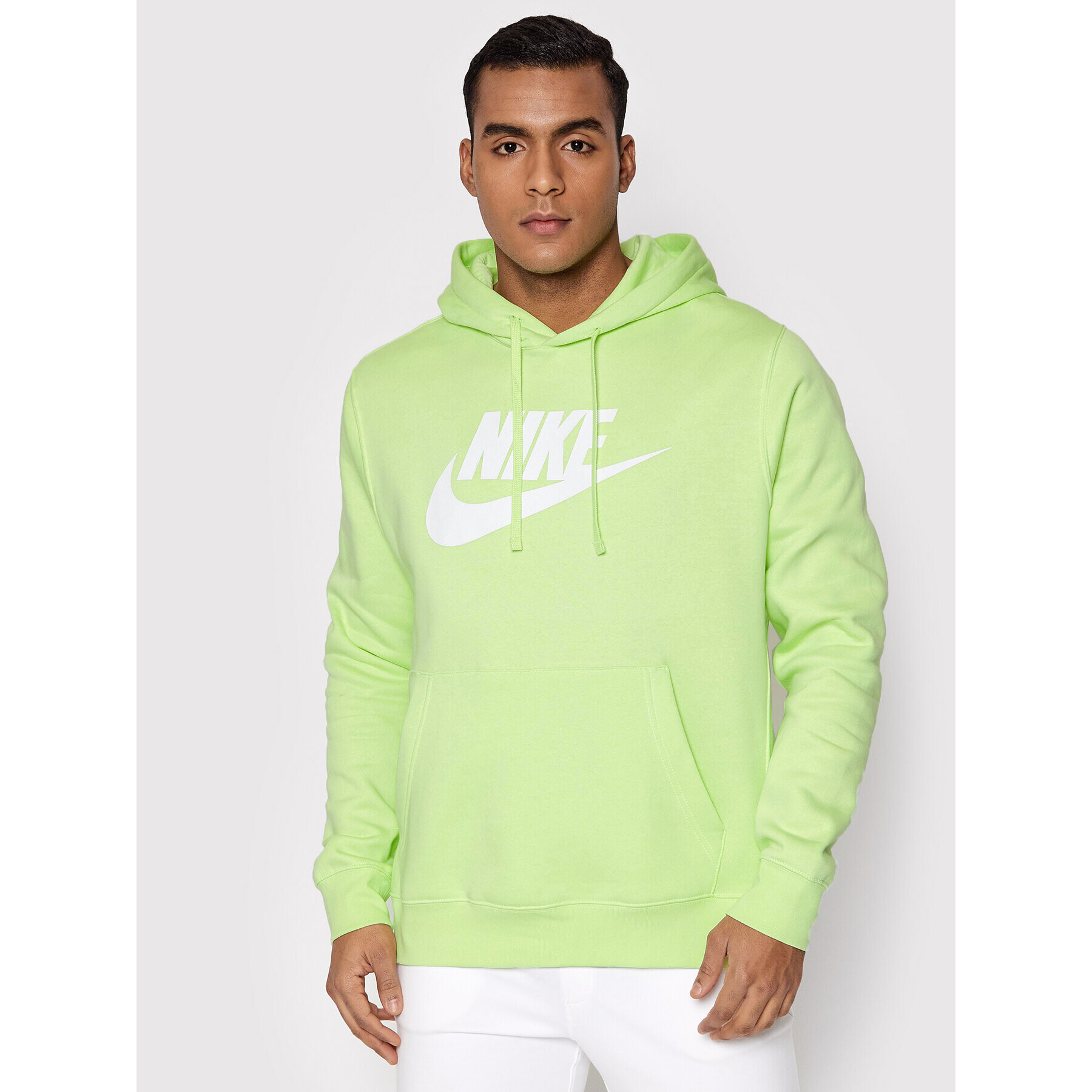 Nike Mikina Sportswear Club BV2973 Zelená Standard Fit - Pepit.cz