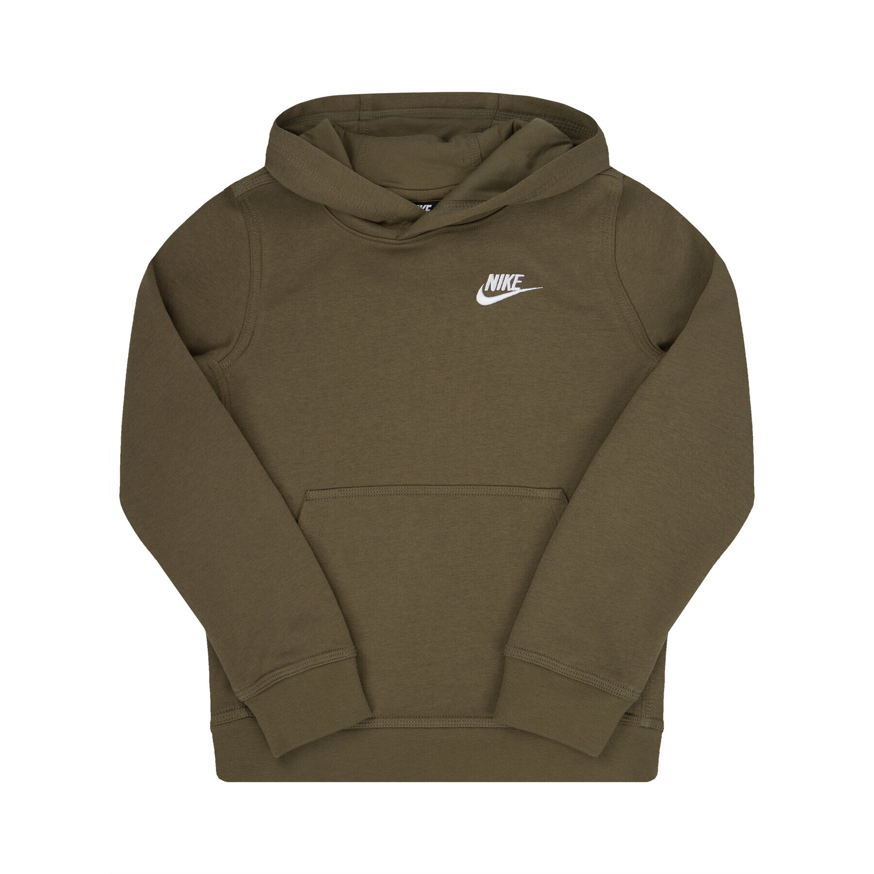 Nike Mikina Sportswear Club BV3757 Zelená Standard Fit - Pepit.cz