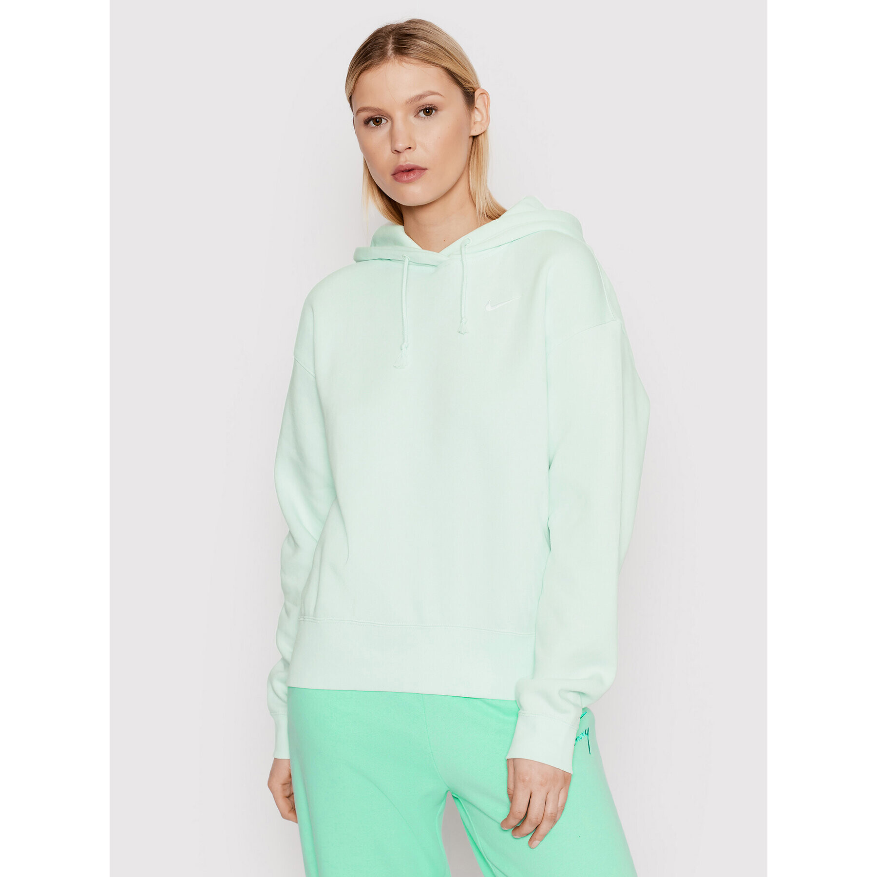 Nike Mikina Sportswear CZ2590 Zelená Oversize - Pepit.cz