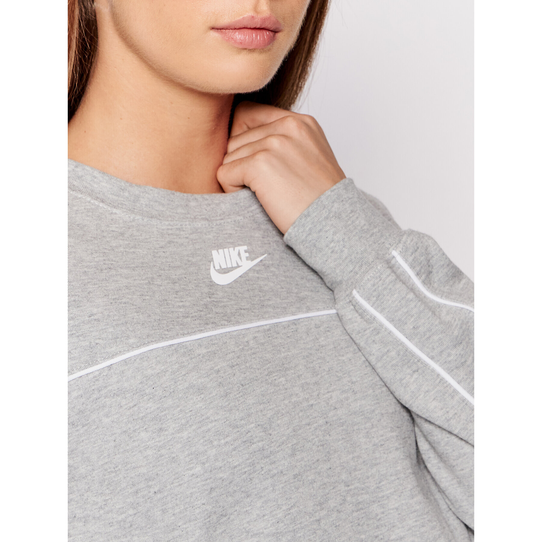 Nike Mikina Sportswear CZ8336 Šedá Standard Fit - Pepit.cz