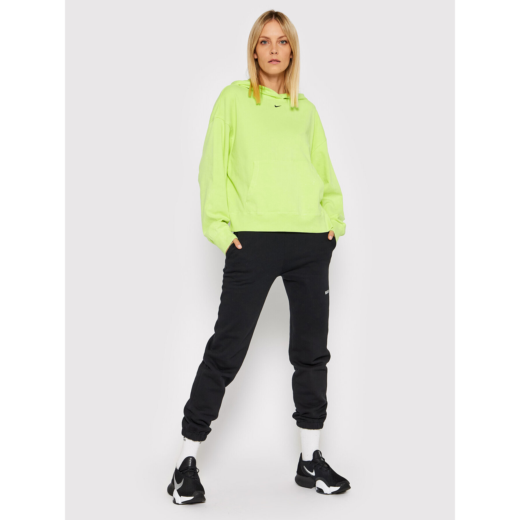 Nike Mikina Sportswear CZ9854 Zelená Oversize - Pepit.cz