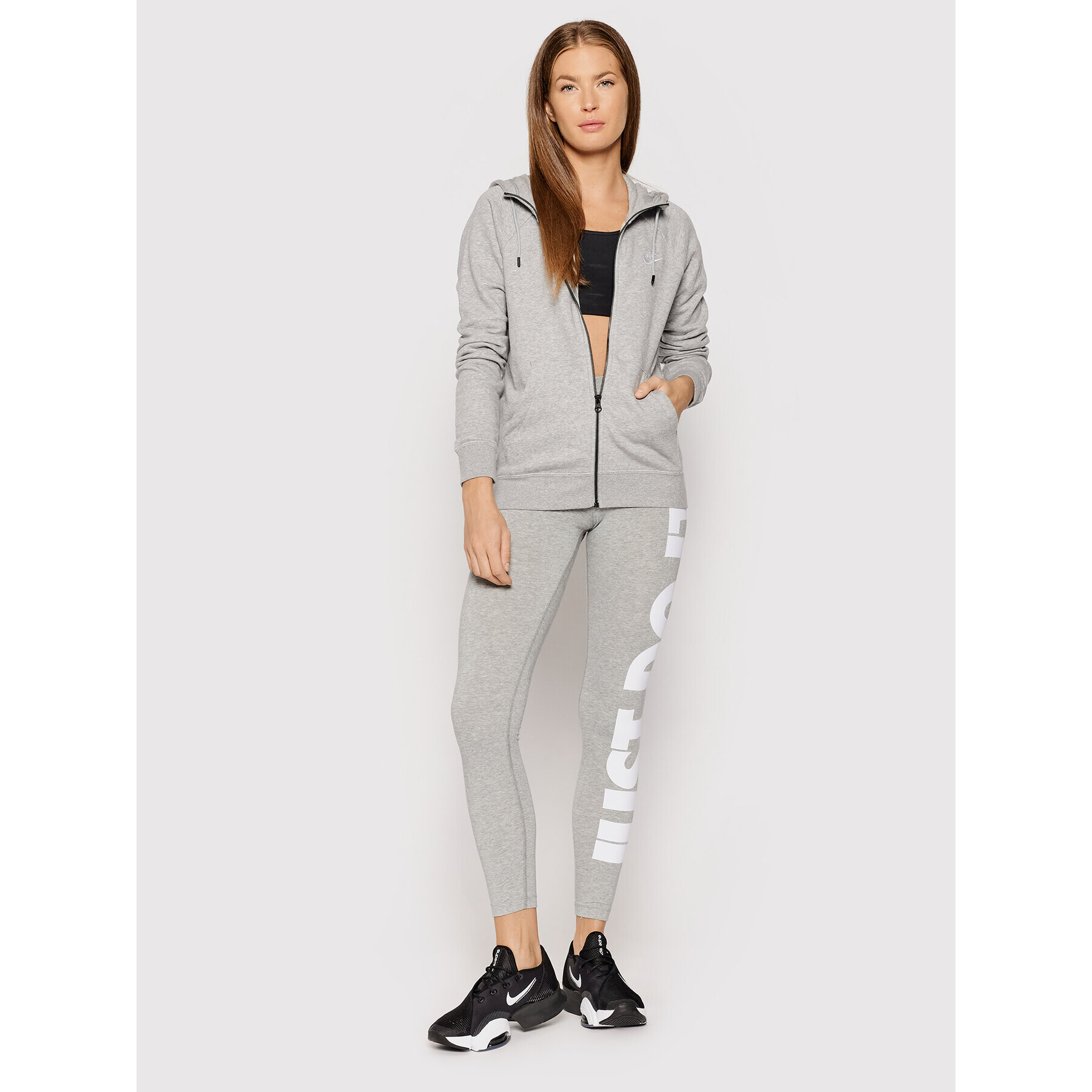 Nike Mikina Sportswear Essential BV4122 Šedá Standard Fit - Pepit.cz