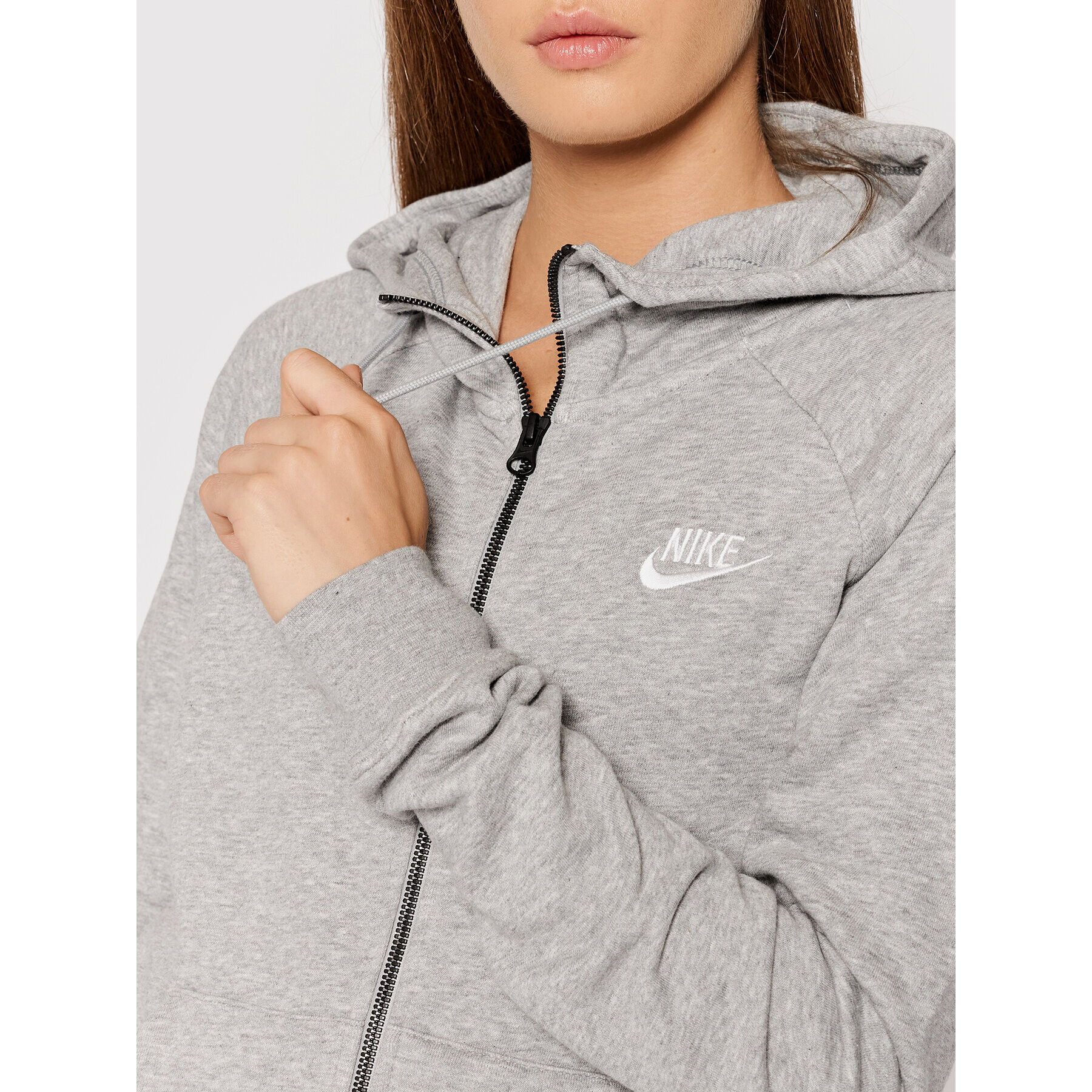 Nike Mikina Sportswear Essential BV4122 Šedá Standard Fit - Pepit.cz