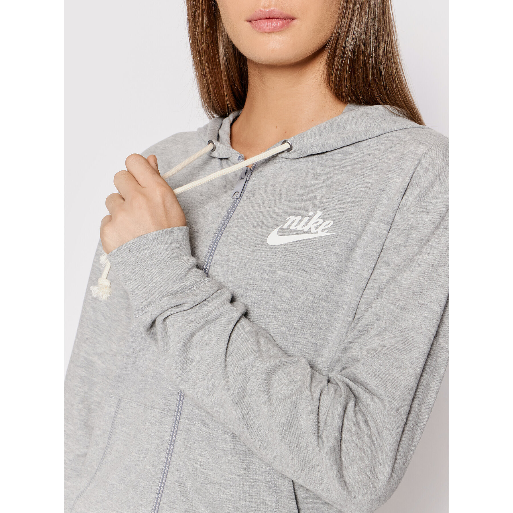 Nike Mikina Sportswear Gym Vintage CJ1694 Šedá Loose Fit - Pepit.cz