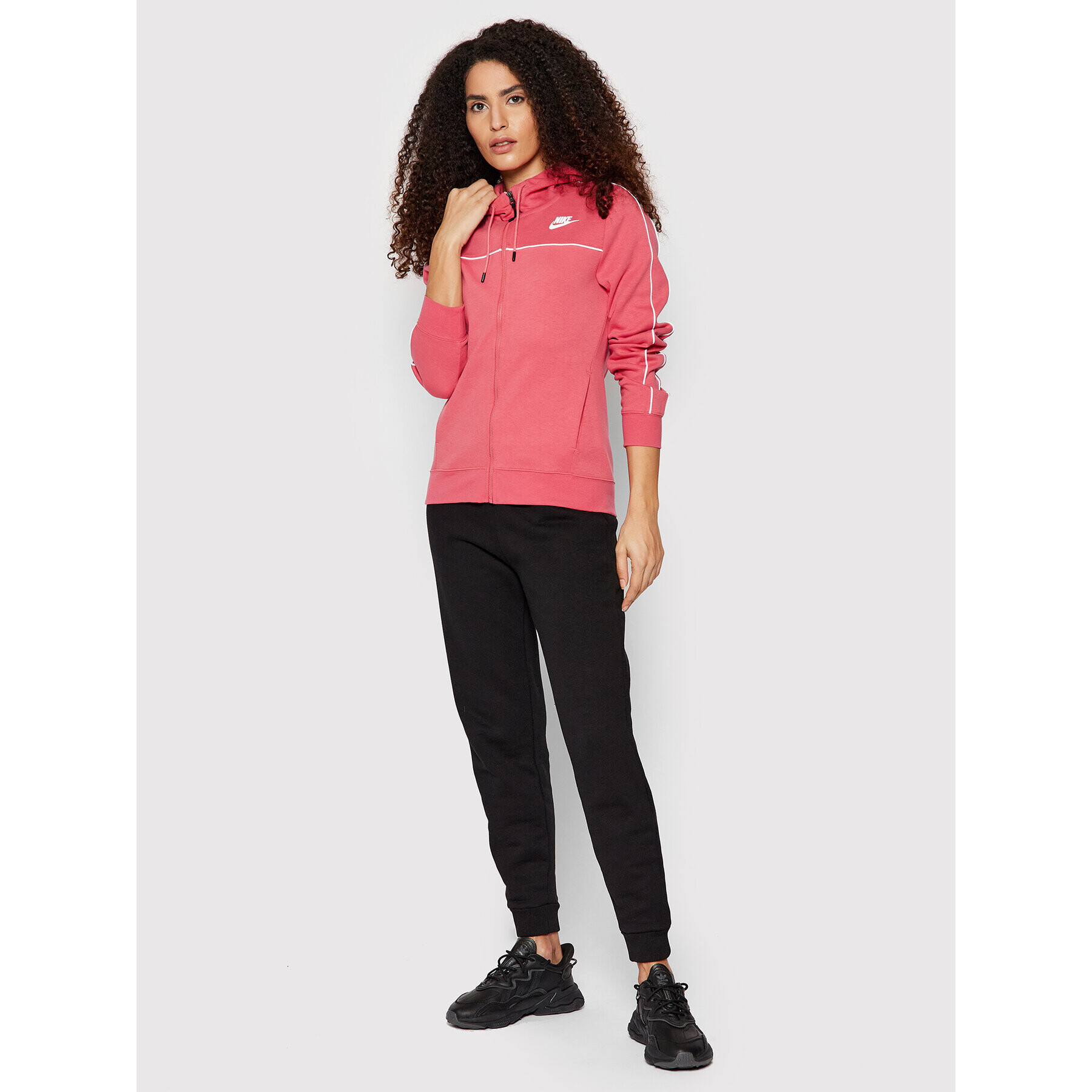 Nike Mikina Sportswear Millenium CZ8338 Růžová Standard Fit - Pepit.cz