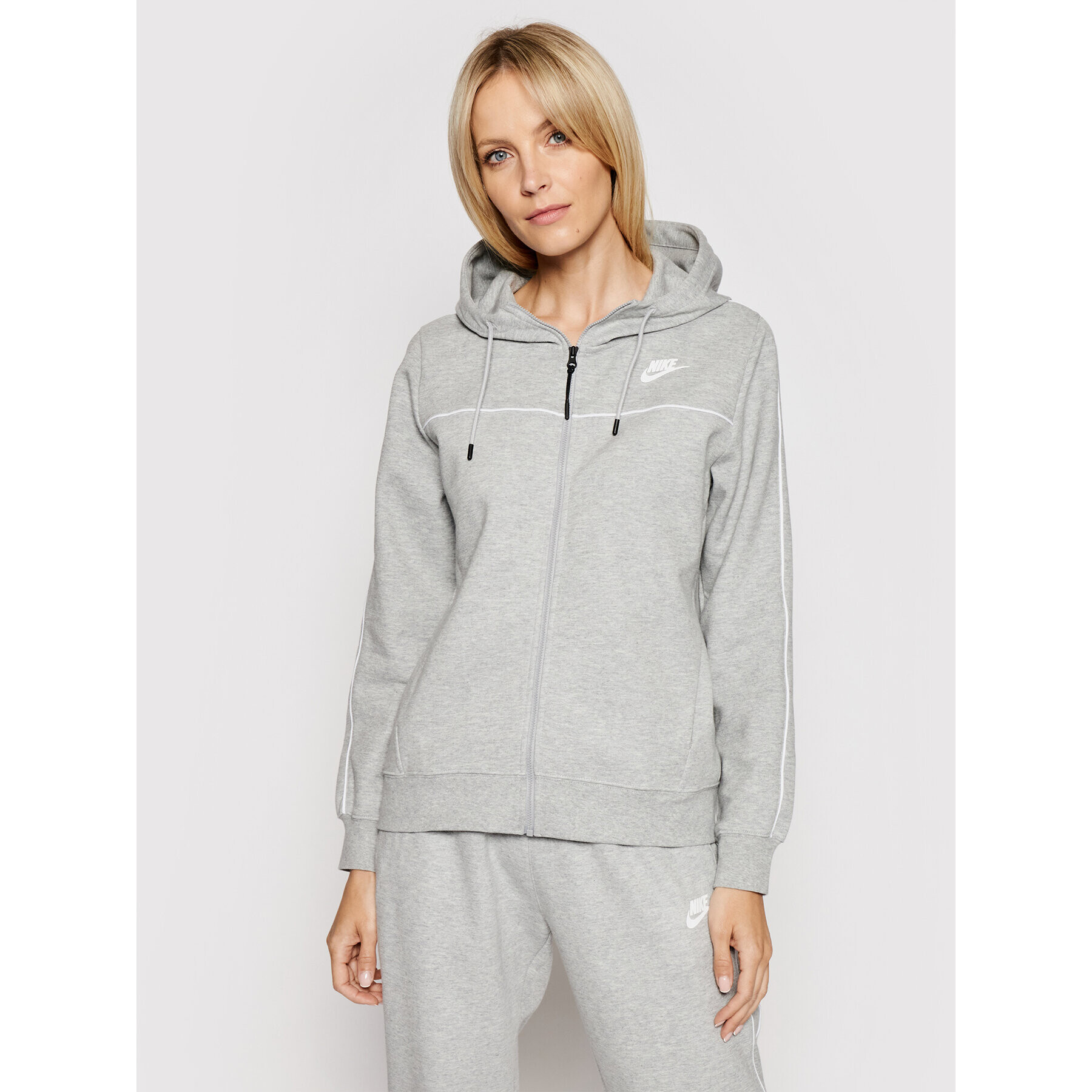 Nike Mikina Sportswear Millenium Fleece CZ8338 Šedá Standard Fit - Pepit.cz