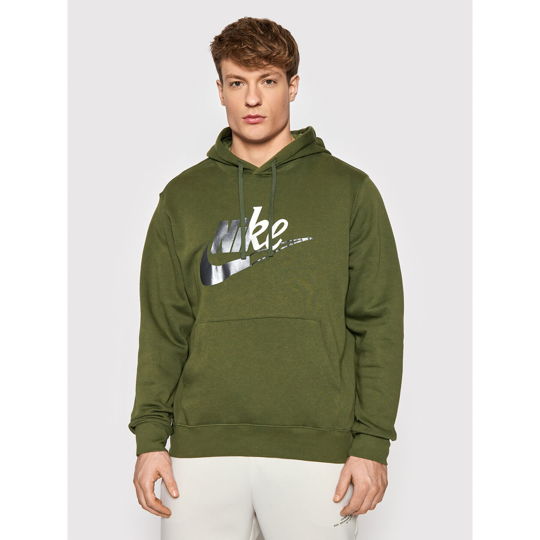 Nike Mikina Sportswear Sport Essentials+ DD5011 Zelená Standard Fit - Pepit.cz