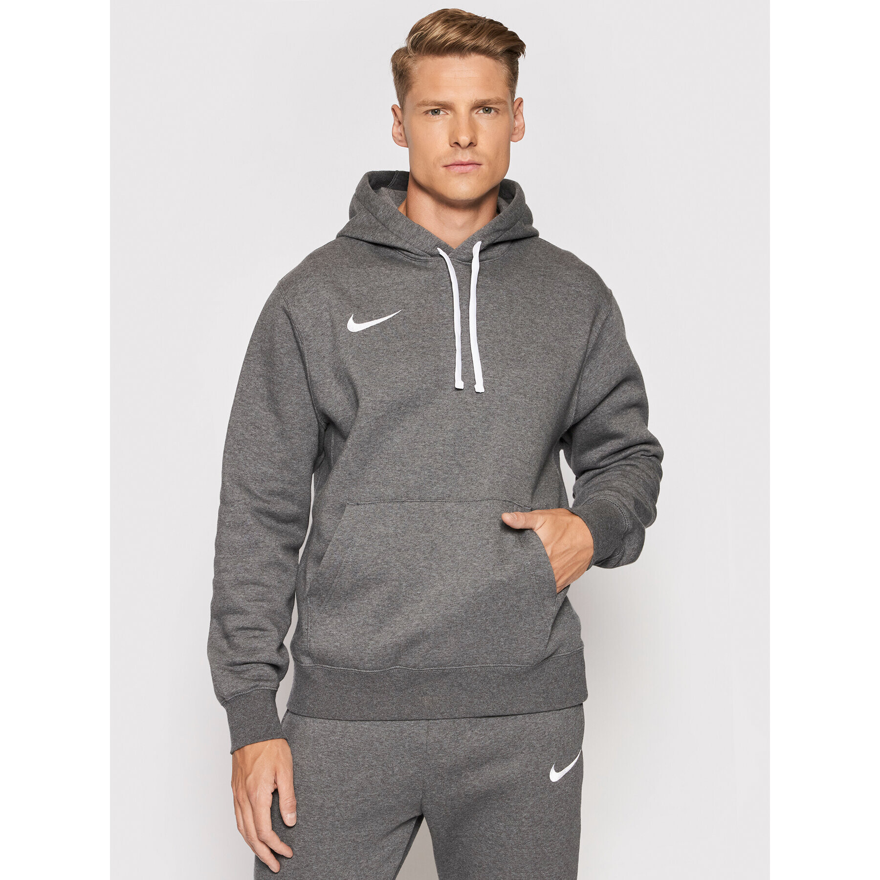 Nike Mikina Team Club 20 CW6894 Šedá Regular Fit - Pepit.cz