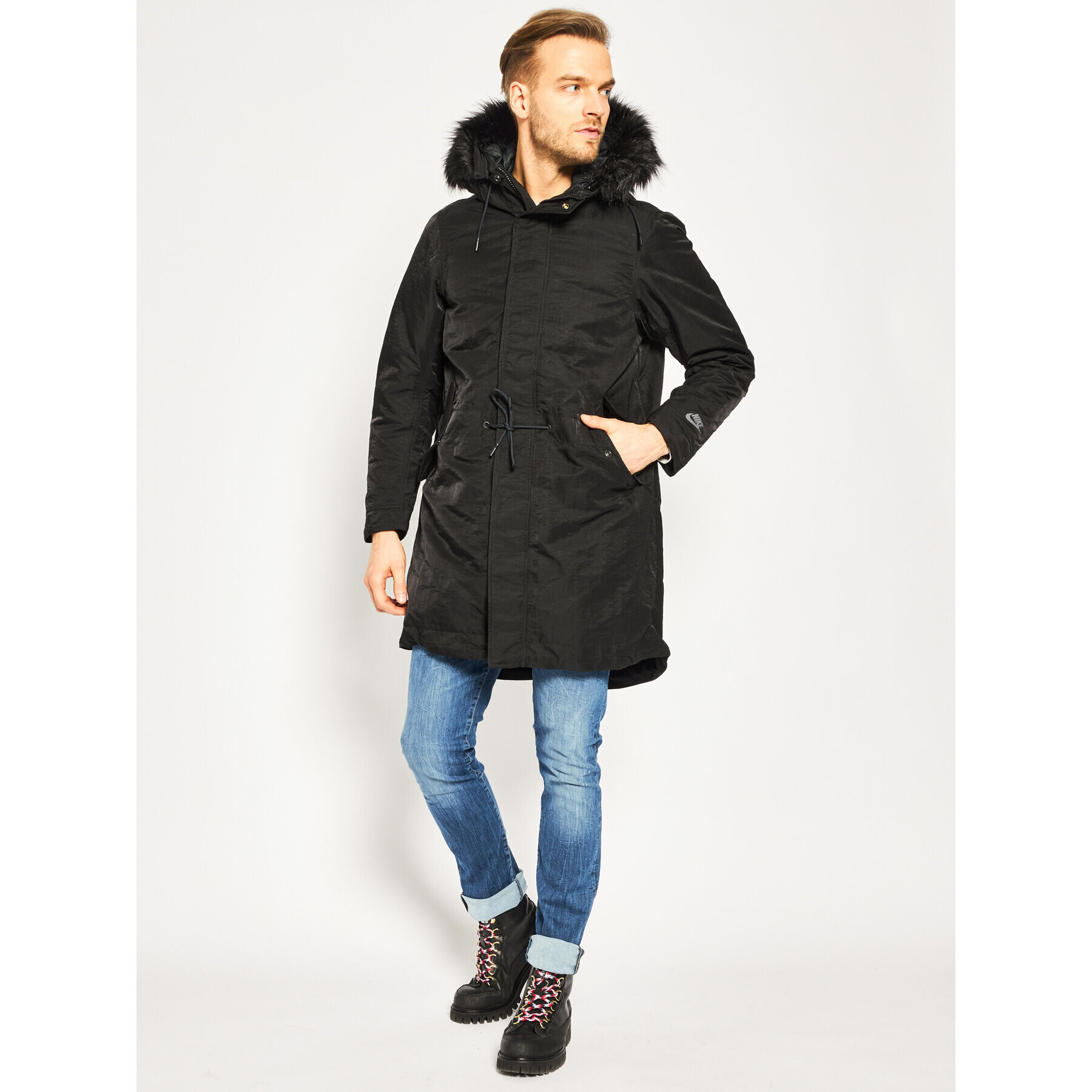 Nike Parka Sportswear BV4751 Černá Loose Fit - Pepit.cz