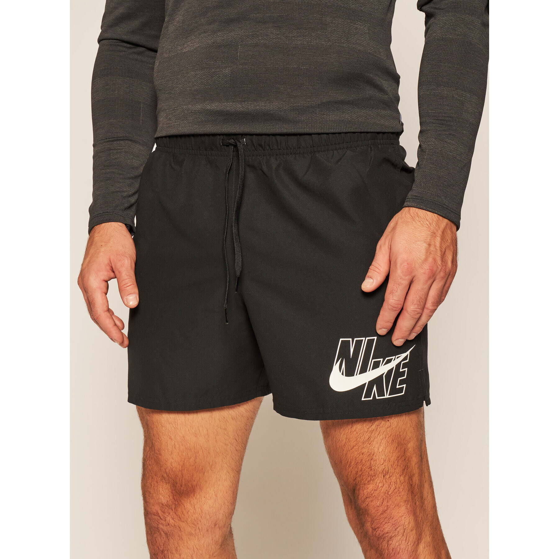 Nike Plavecké šortky Logo Lap 5 NESSA566 Černá Standard Fit - Pepit.cz