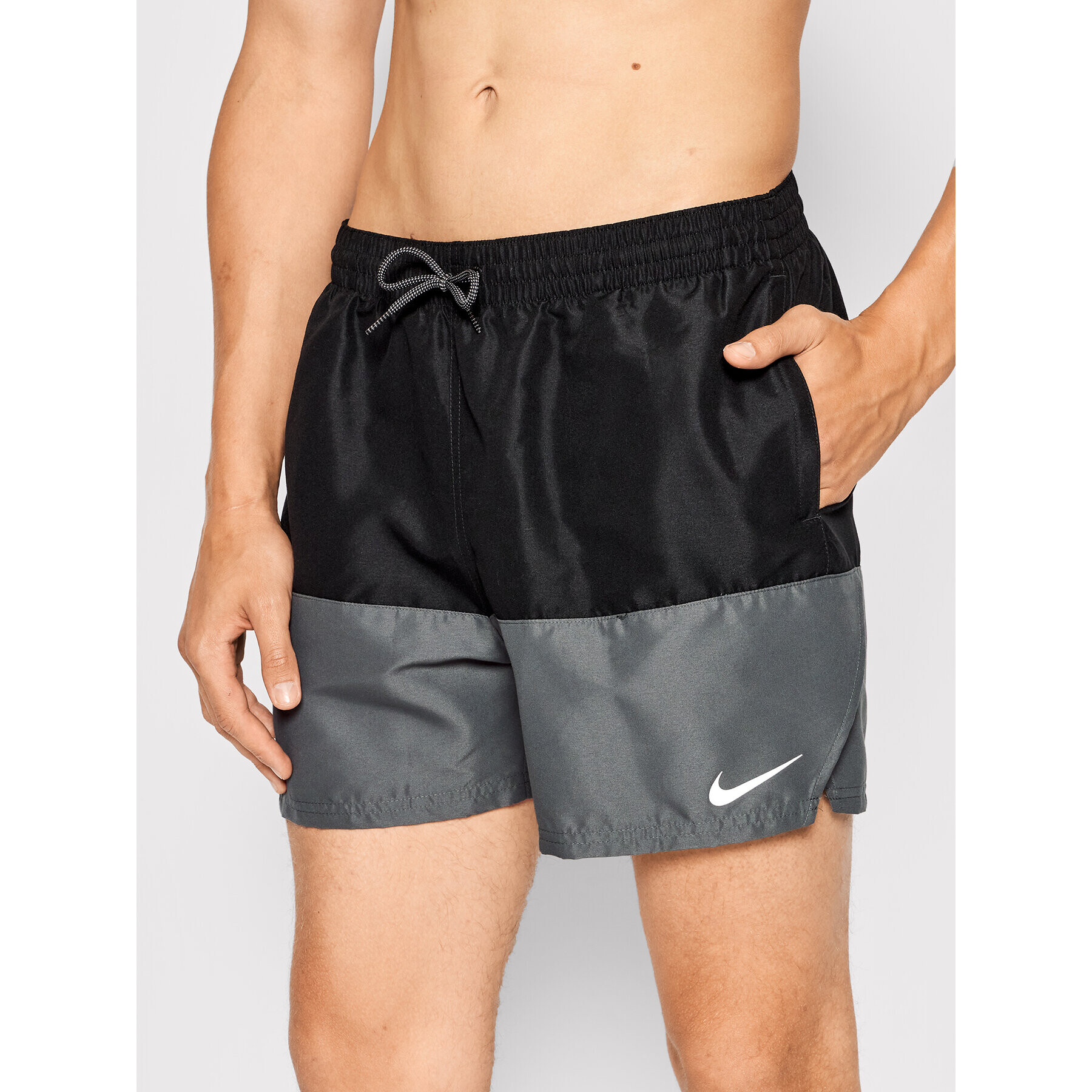 Nike Plavecké šortky Split Panel NESSB451 Černá Regular Fit - Pepit.cz