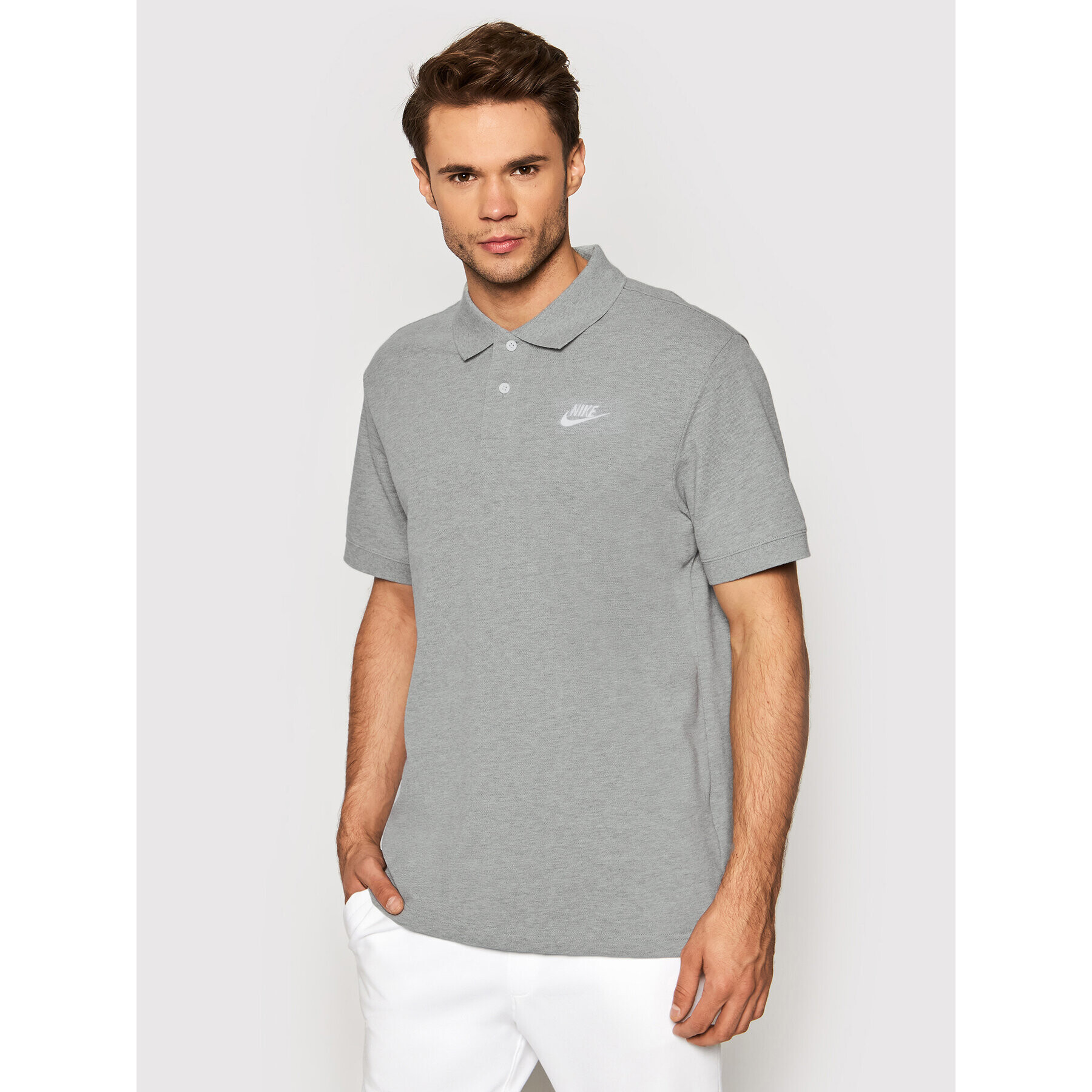 Nike Polokošile Sportswear CJ4456 Šedá Standard Fit - Pepit.cz