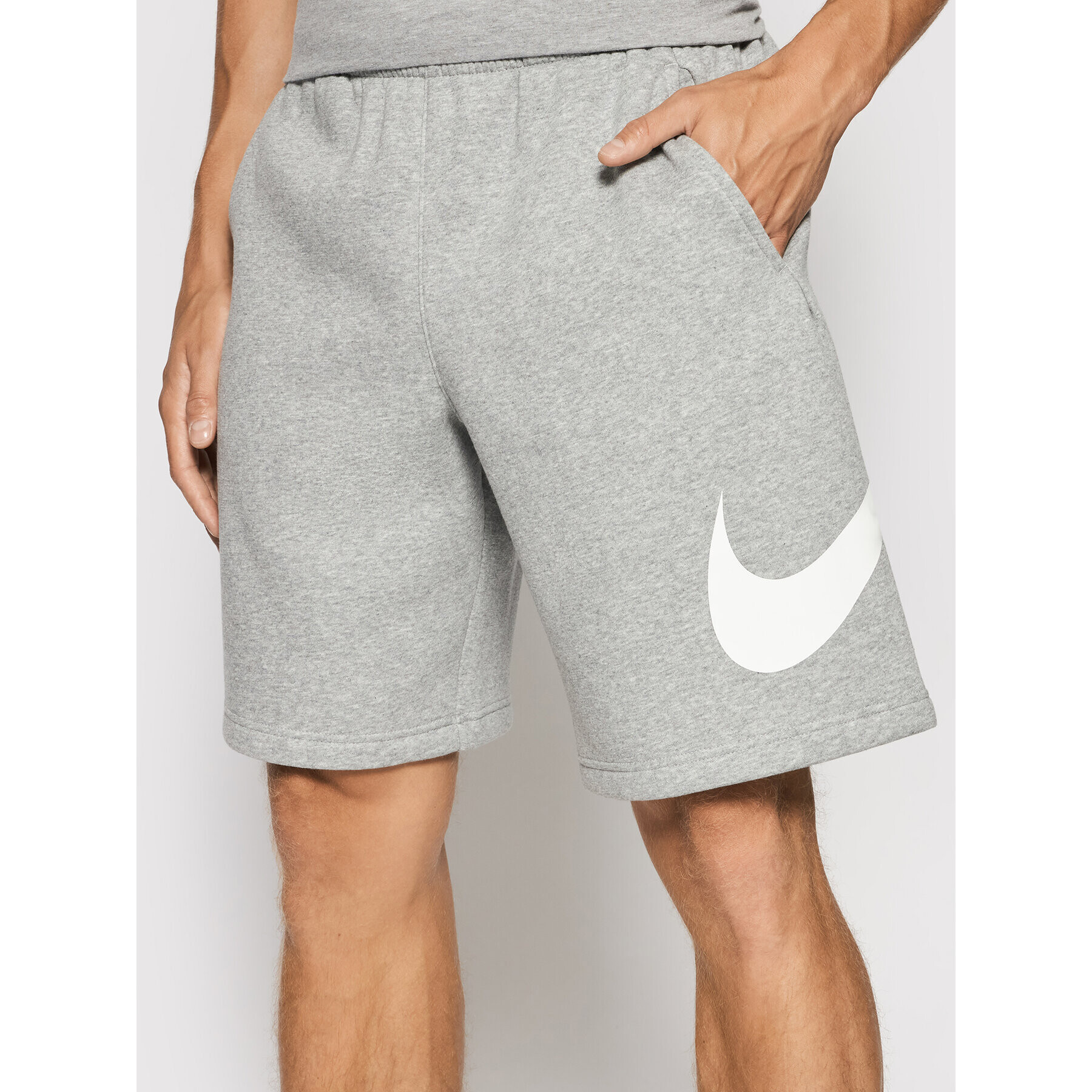 Nike Sportovní kraťasy Club Short Bb BV2721 Šedá Standard Fit - Pepit.cz