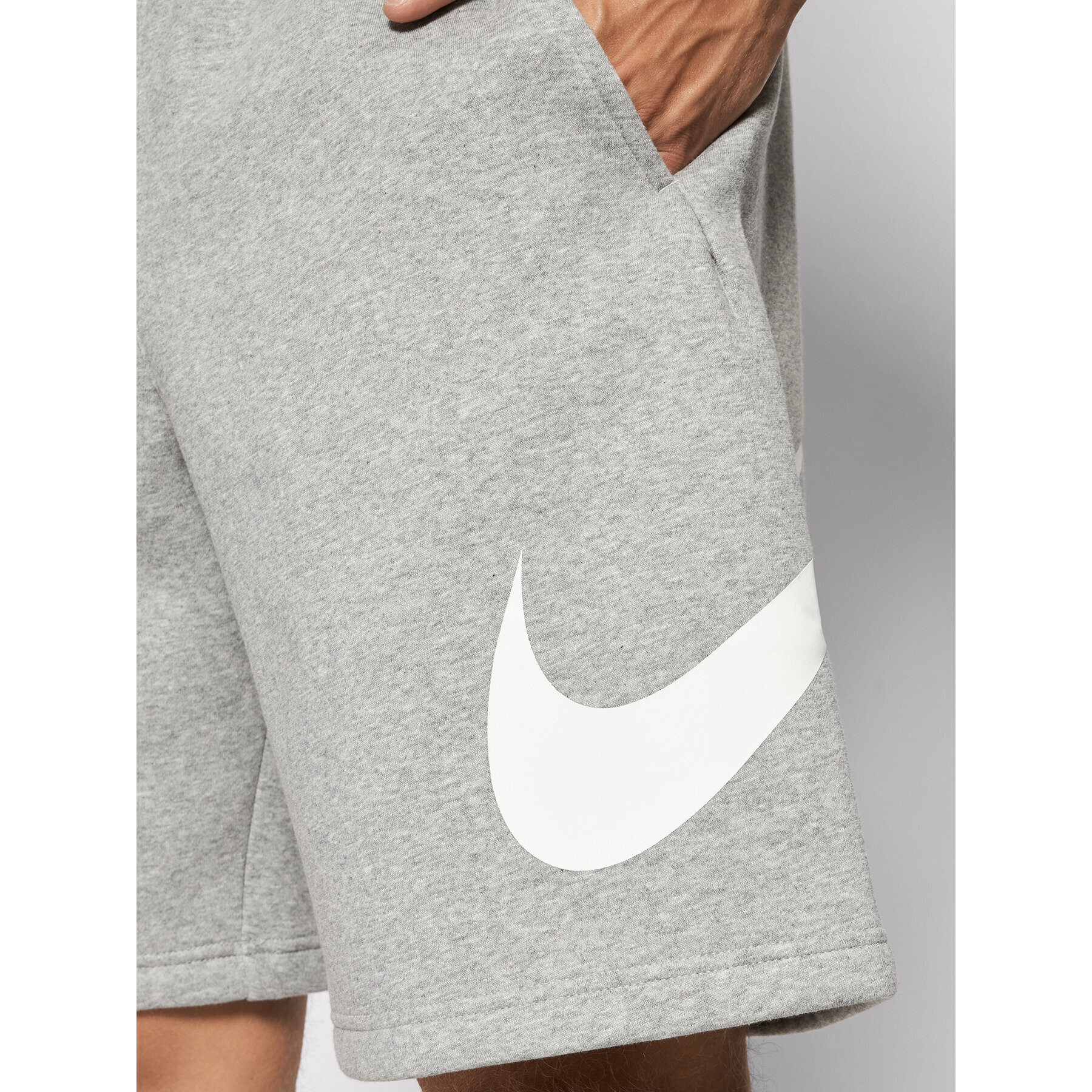 Nike Sportovní kraťasy Club Short Bb BV2721 Šedá Standard Fit - Pepit.cz