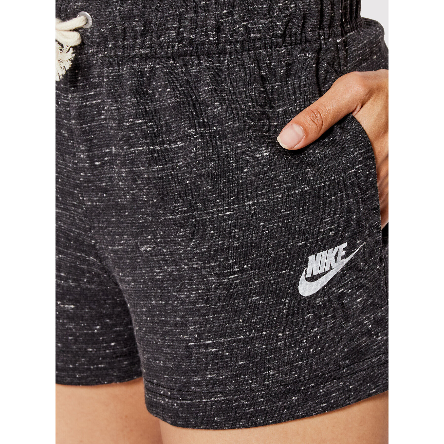 Nike Sportovní kraťasy Sportswear Gym Vintage DM6392 Černá Regular Fit - Pepit.cz