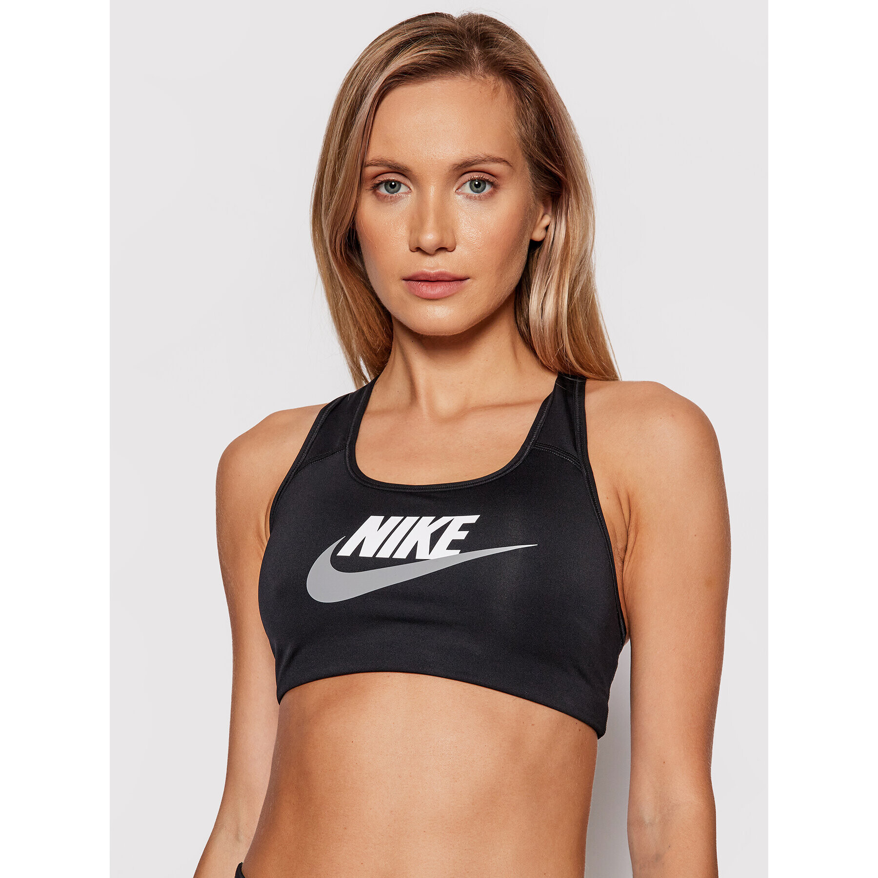 Nike Sportovní podprsenka Dri-Fit Swoosh DM0579 Černá - Pepit.cz