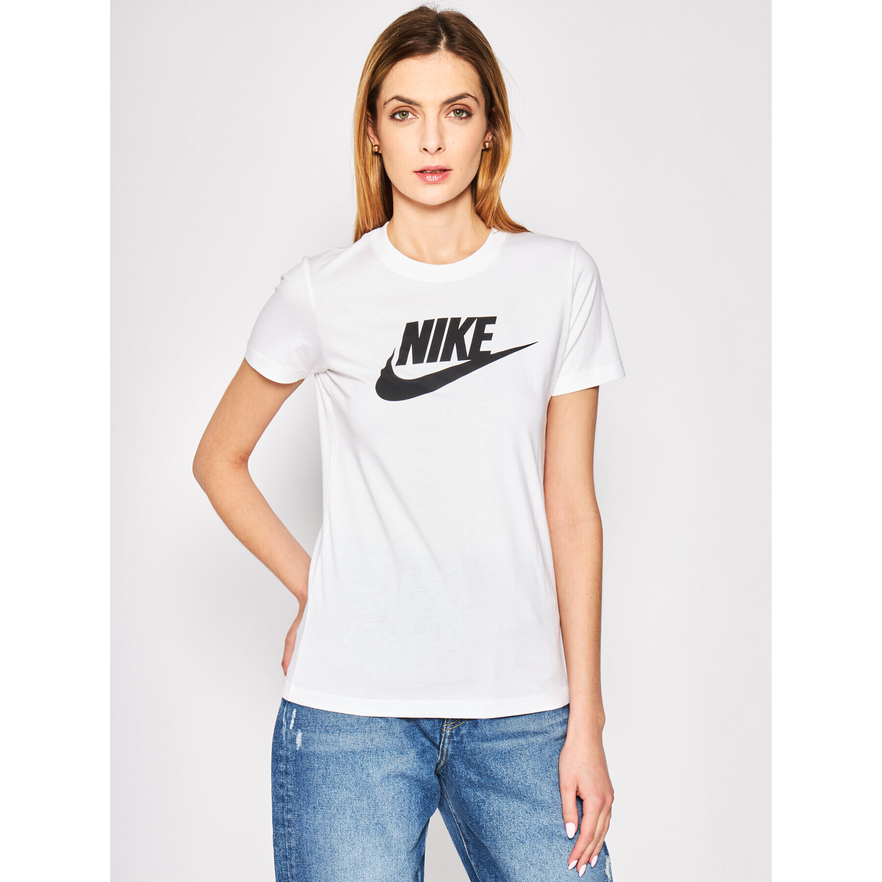 Nike T-Shirt Essential BV6169 Bílá Regular Fit - Pepit.cz