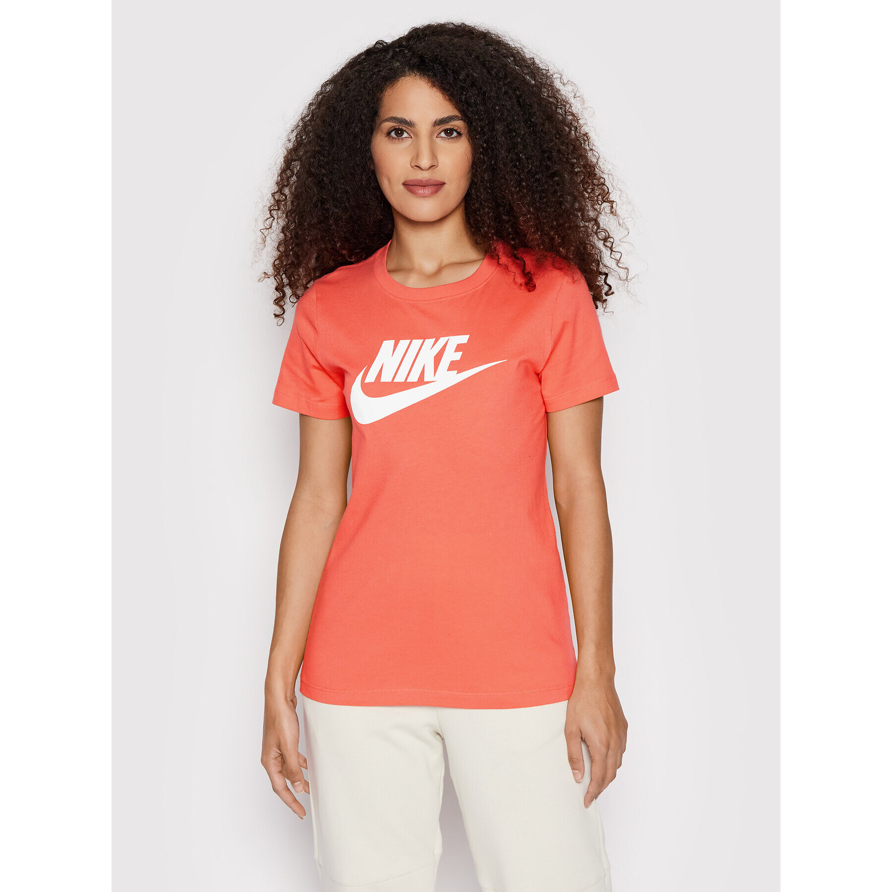 Nike T-Shirt Essential BV6169 Oranžová Regular Fit - Pepit.cz