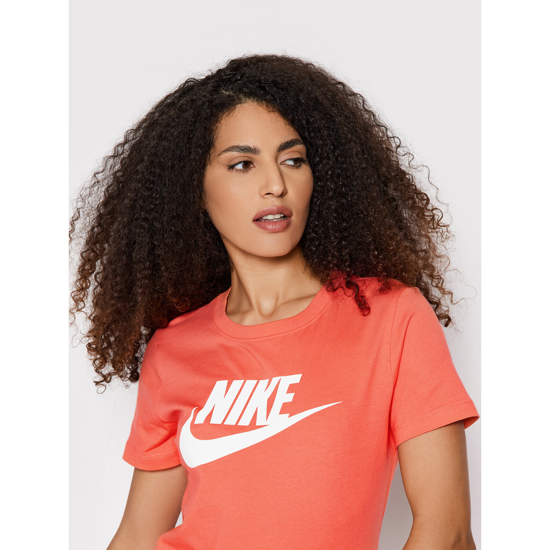 Nike T-Shirt Essential BV6169 Oranžová Regular Fit - Pepit.cz