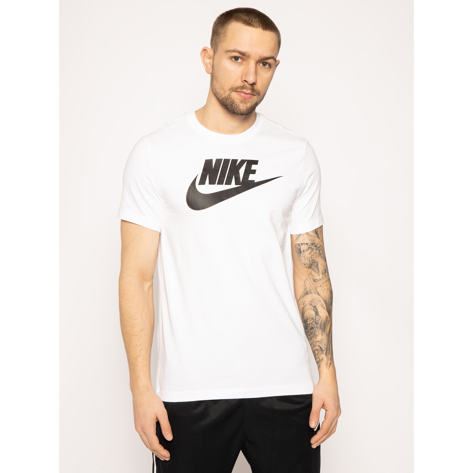 Nike T-Shirt Icon Futura AR5004 Bílá Regular Fit - Pepit.cz