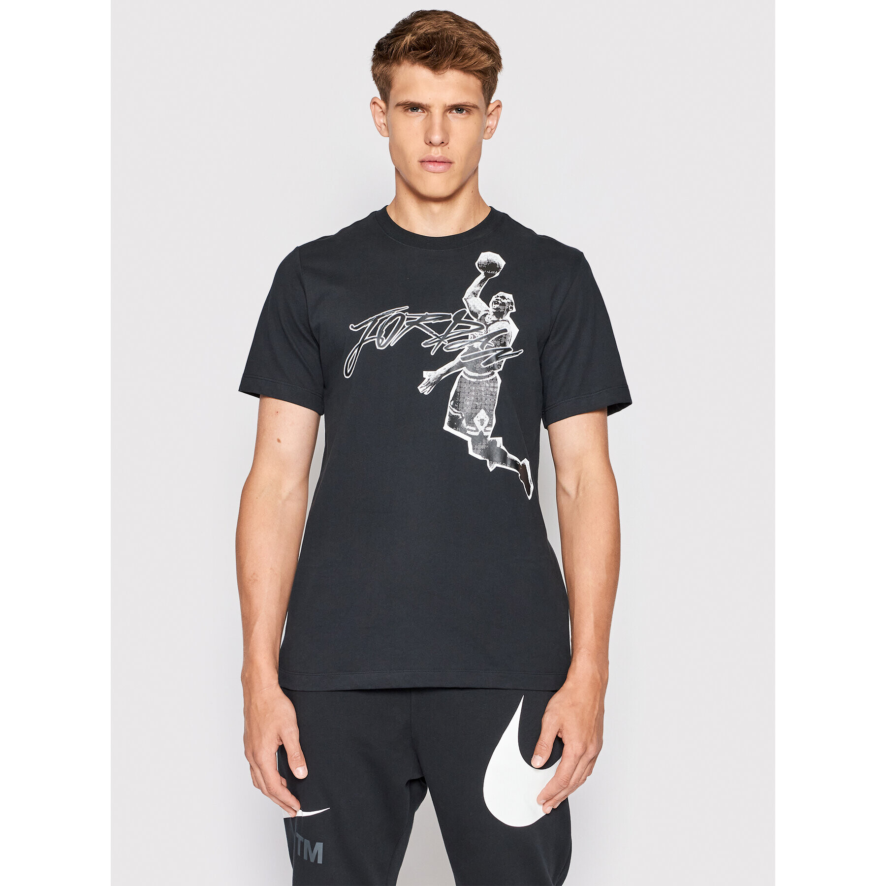 Nike T-Shirt Jordan Air DH8924 Černá Regular Fit - Pepit.cz