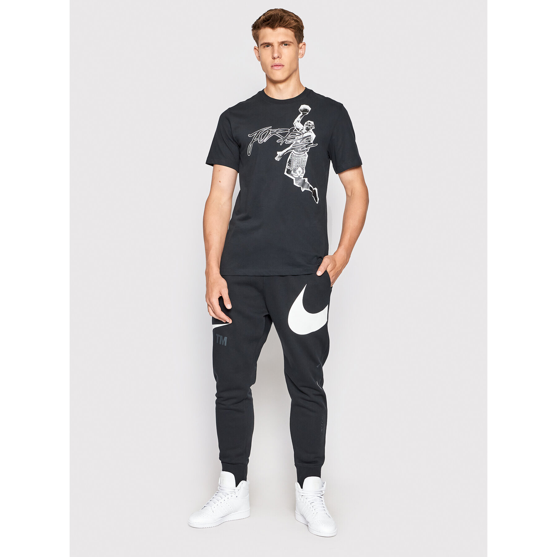 Nike T-Shirt Jordan Air DH8924 Černá Regular Fit - Pepit.cz