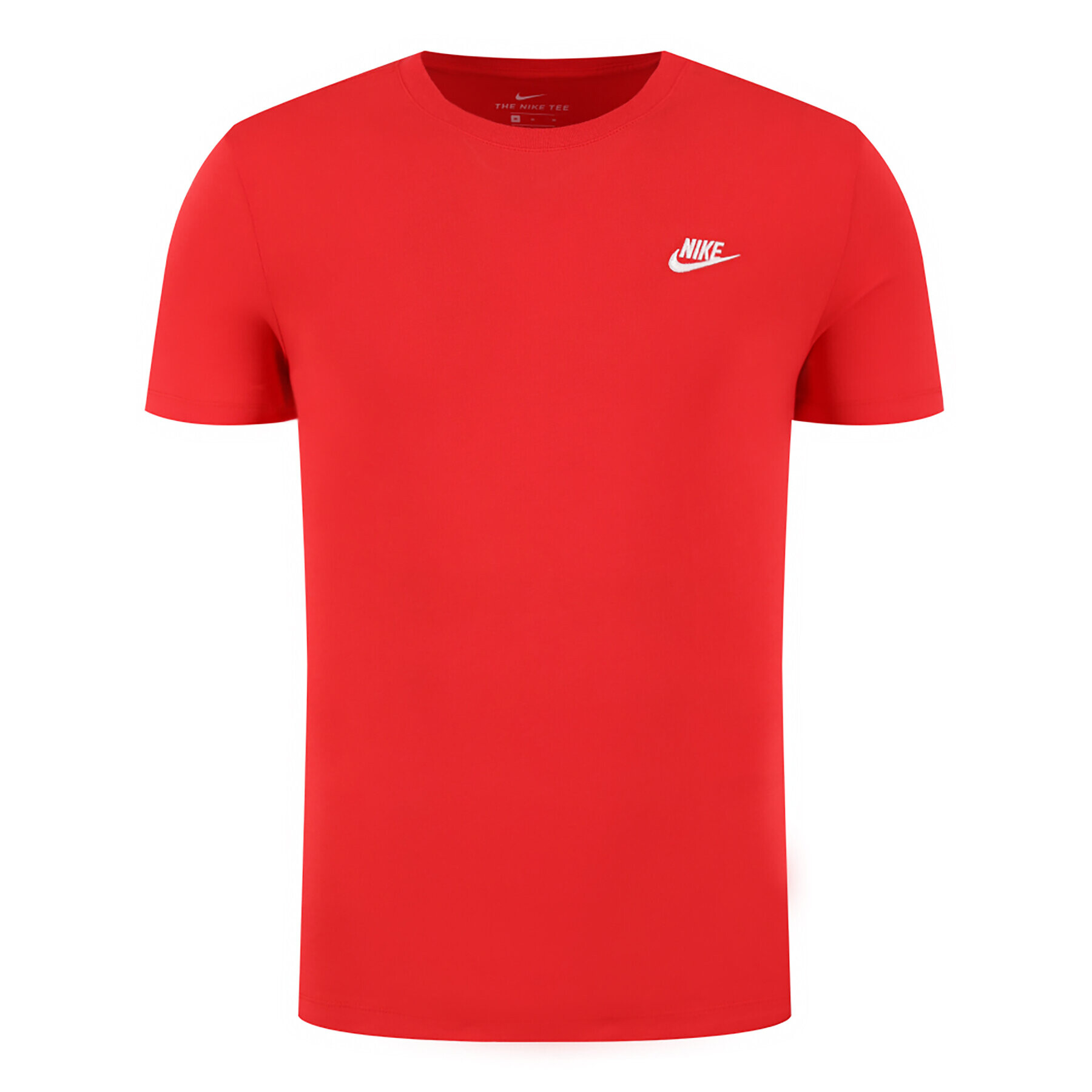 Nike T-Shirt Sportswear Club AR4997 Červená Regular Fit - Pepit.cz