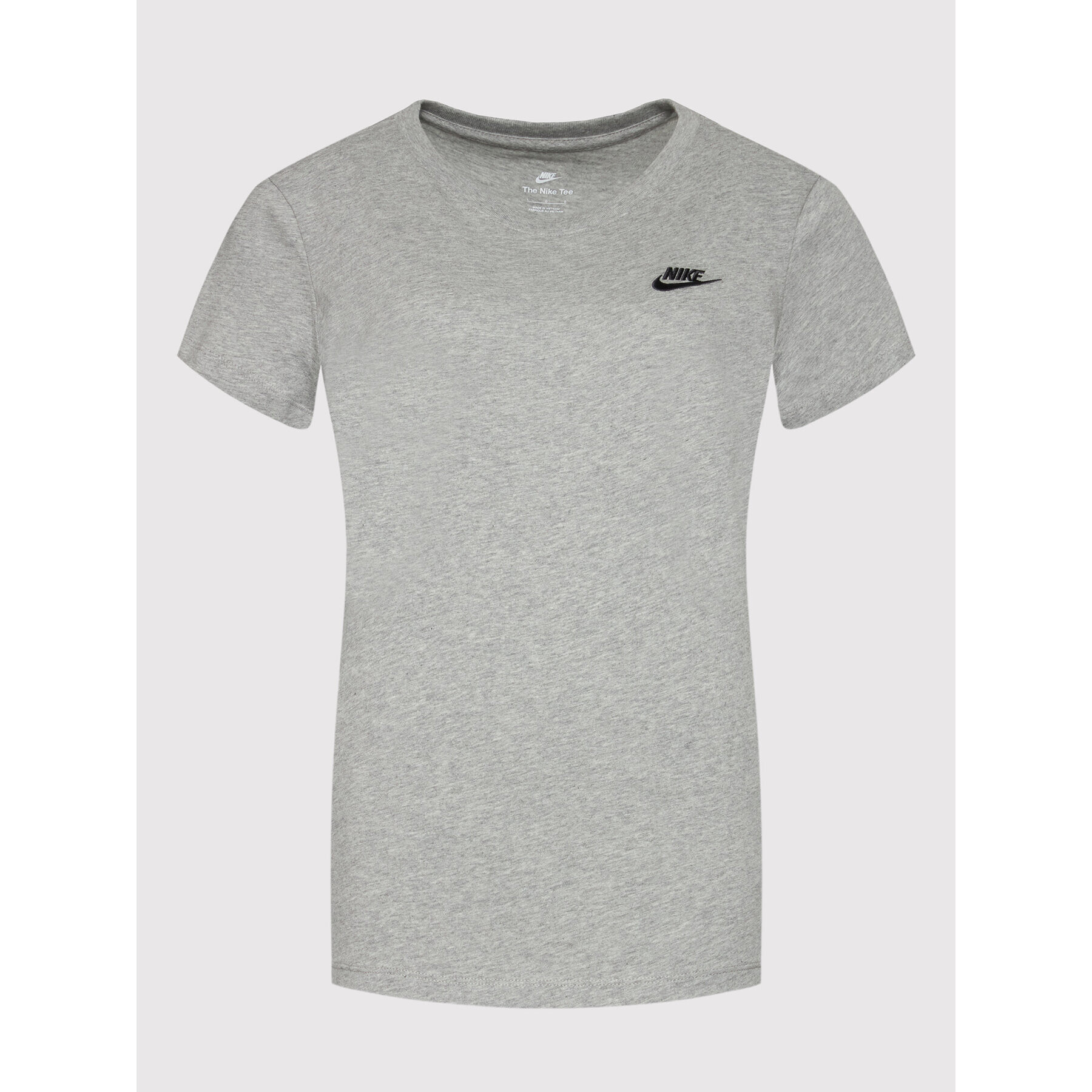 Nike T-Shirt Sportswear Club DN2393 Šedá Relaxed Fit - Pepit.cz