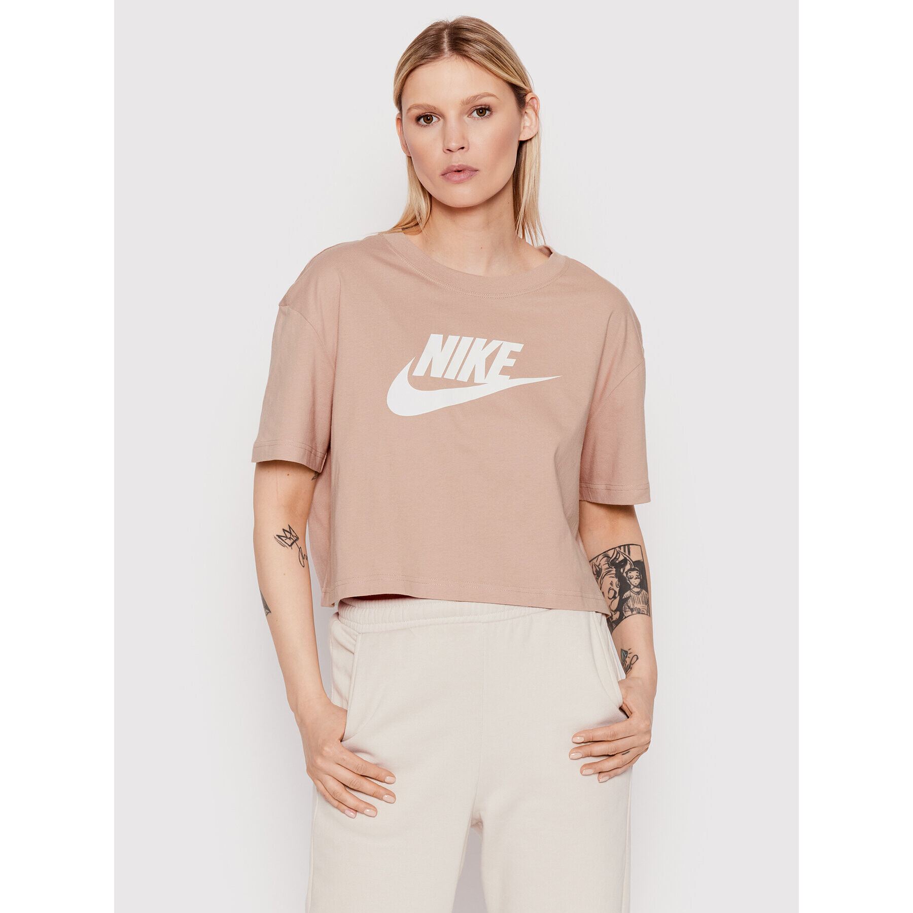 Nike T-Shirt Sportswear Essential BV6175 Růžová Loose Fit - Pepit.cz