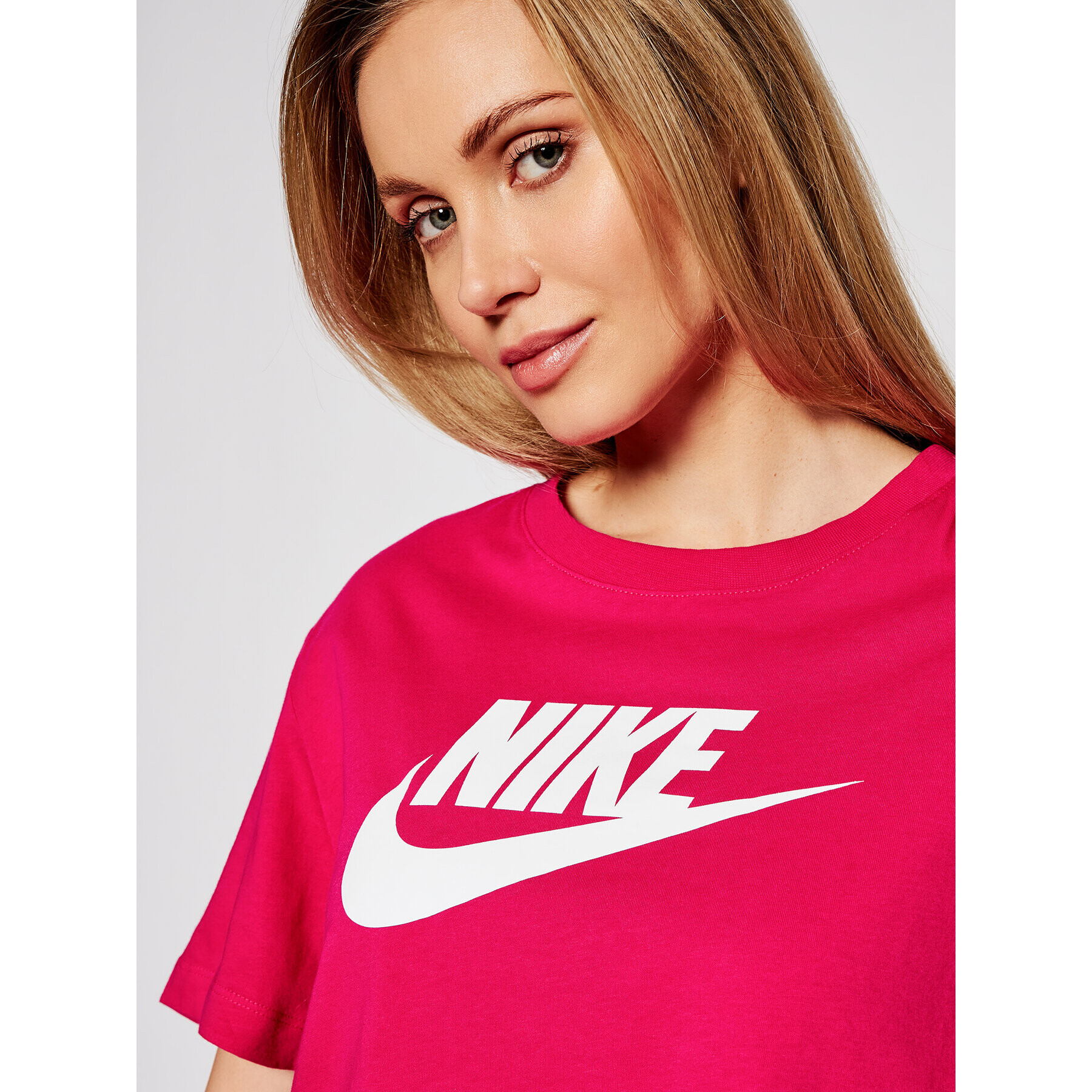 Nike T-Shirt Sportswear Essential BV6175 Růžová Loose Fit - Pepit.cz