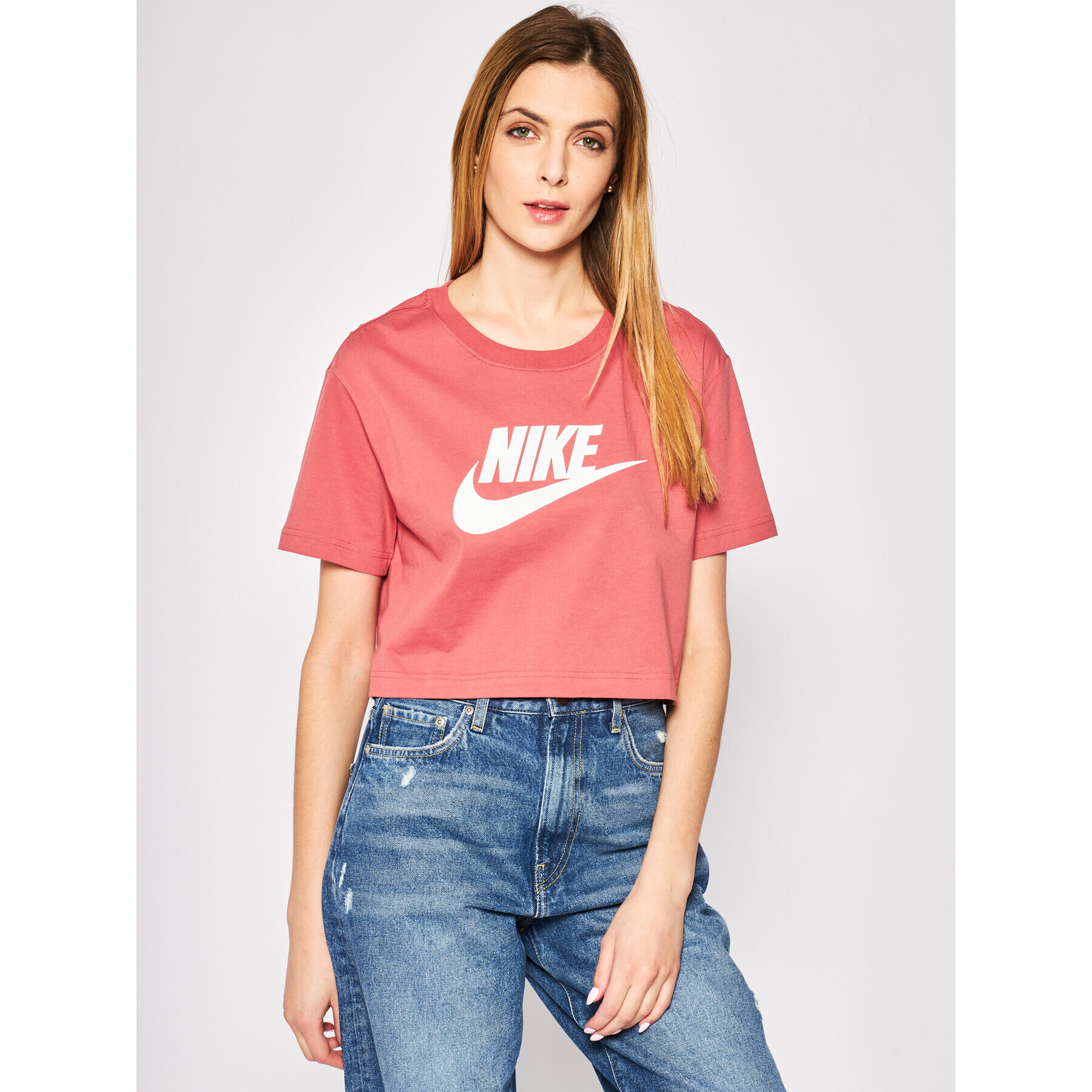 Nike T-Shirt Sportswear Essential BV6175 Růžová Loose Fit - Pepit.cz