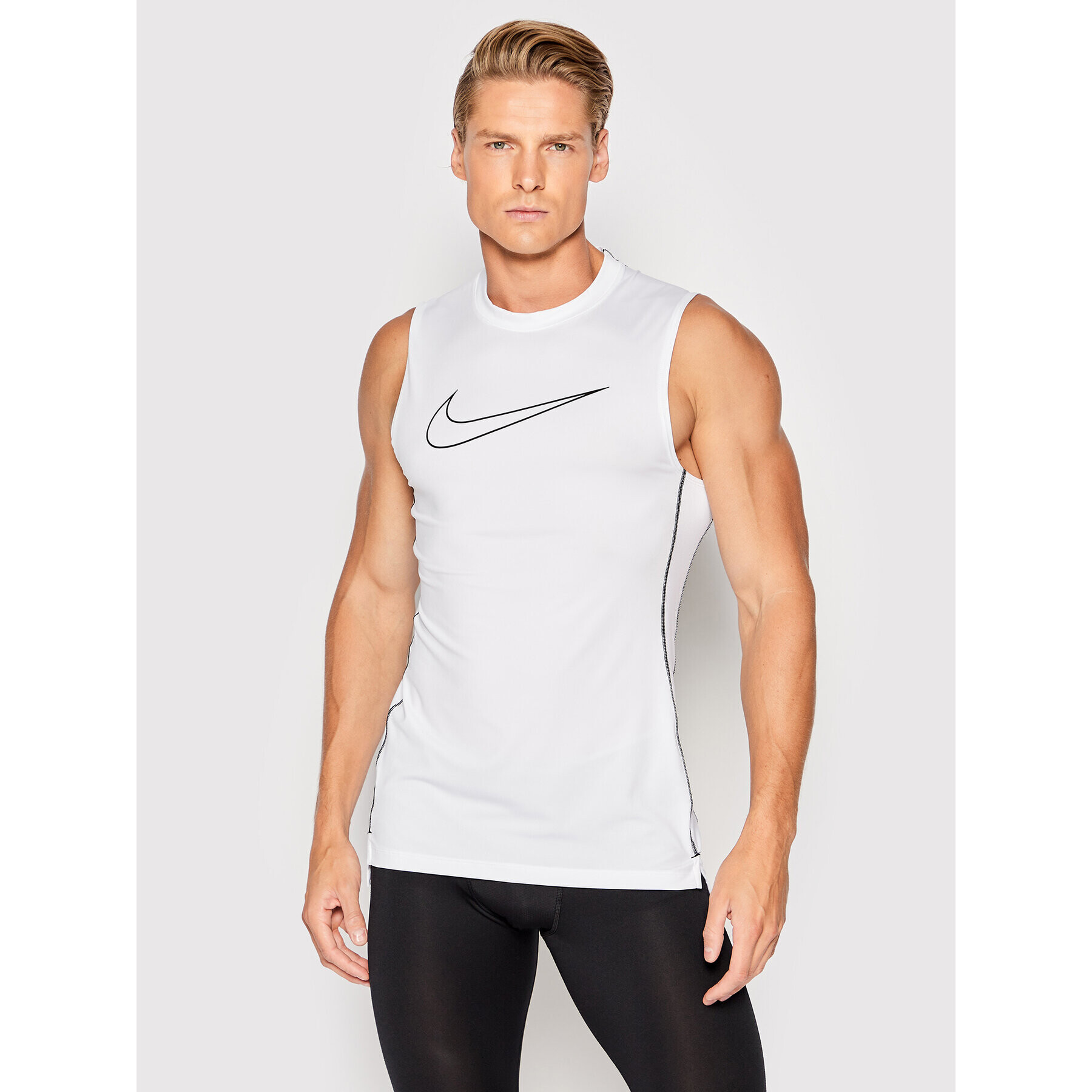 Nike Tank top Pro Dri-Fit DD1988 Bílá Tight Fit - Pepit.cz