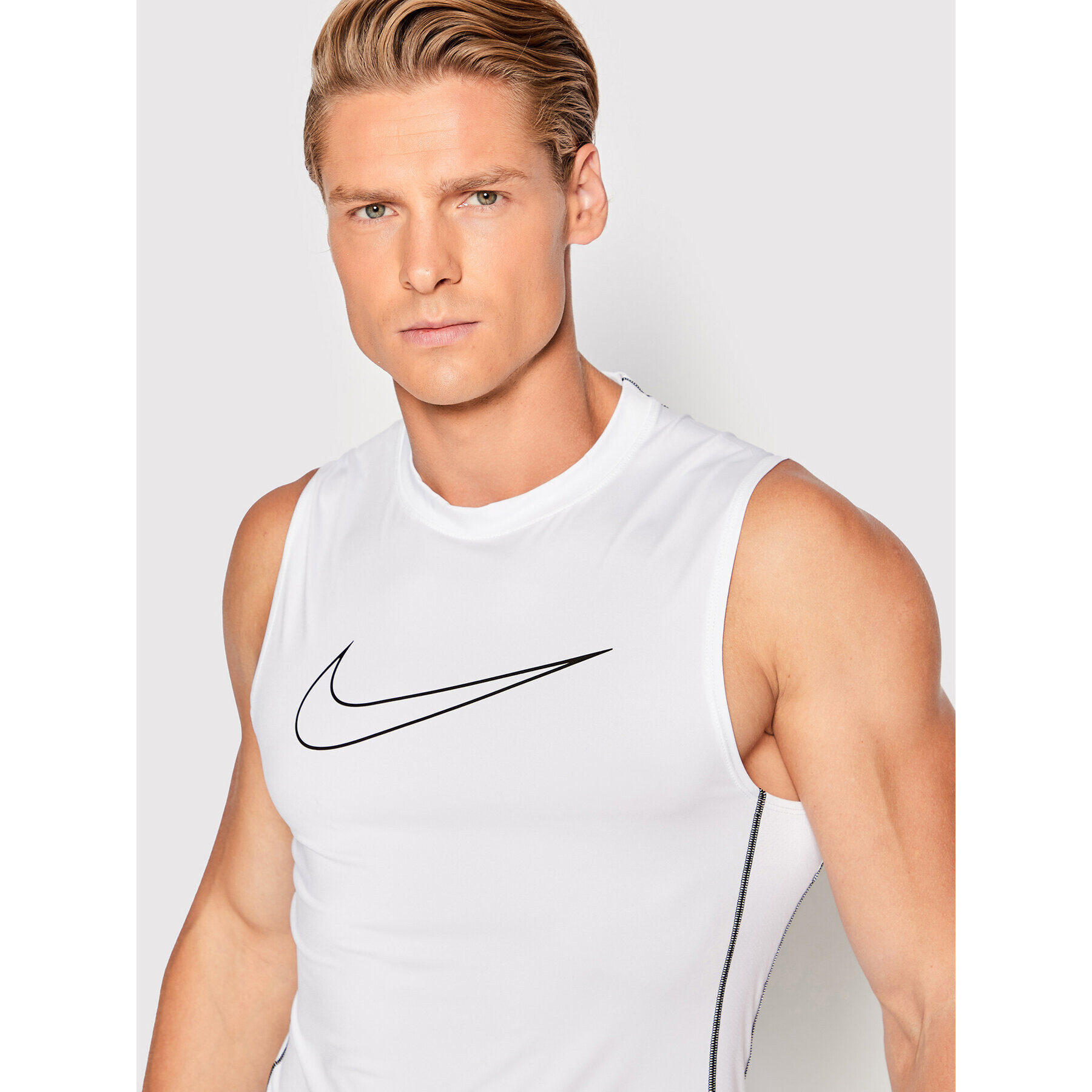 Nike Tank top Pro Dri-Fit DD1988 Bílá Tight Fit - Pepit.cz