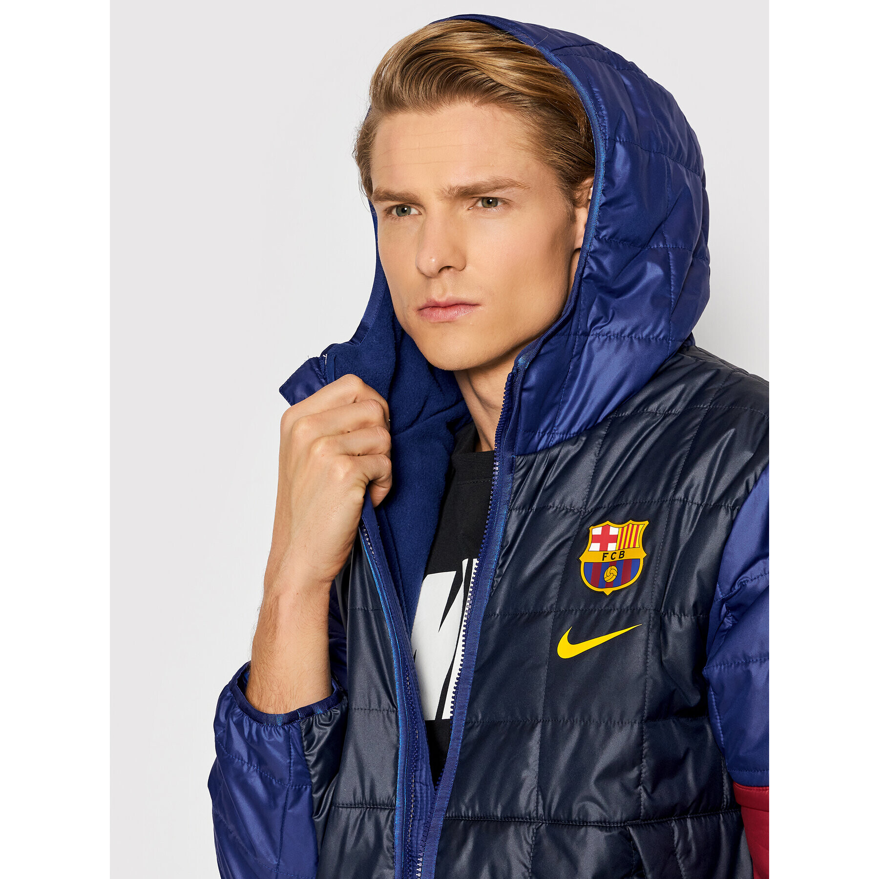 Nike Vatovaná bunda FC Barcelona DM0607 Tmavomodrá Regular Fit - Pepit.cz