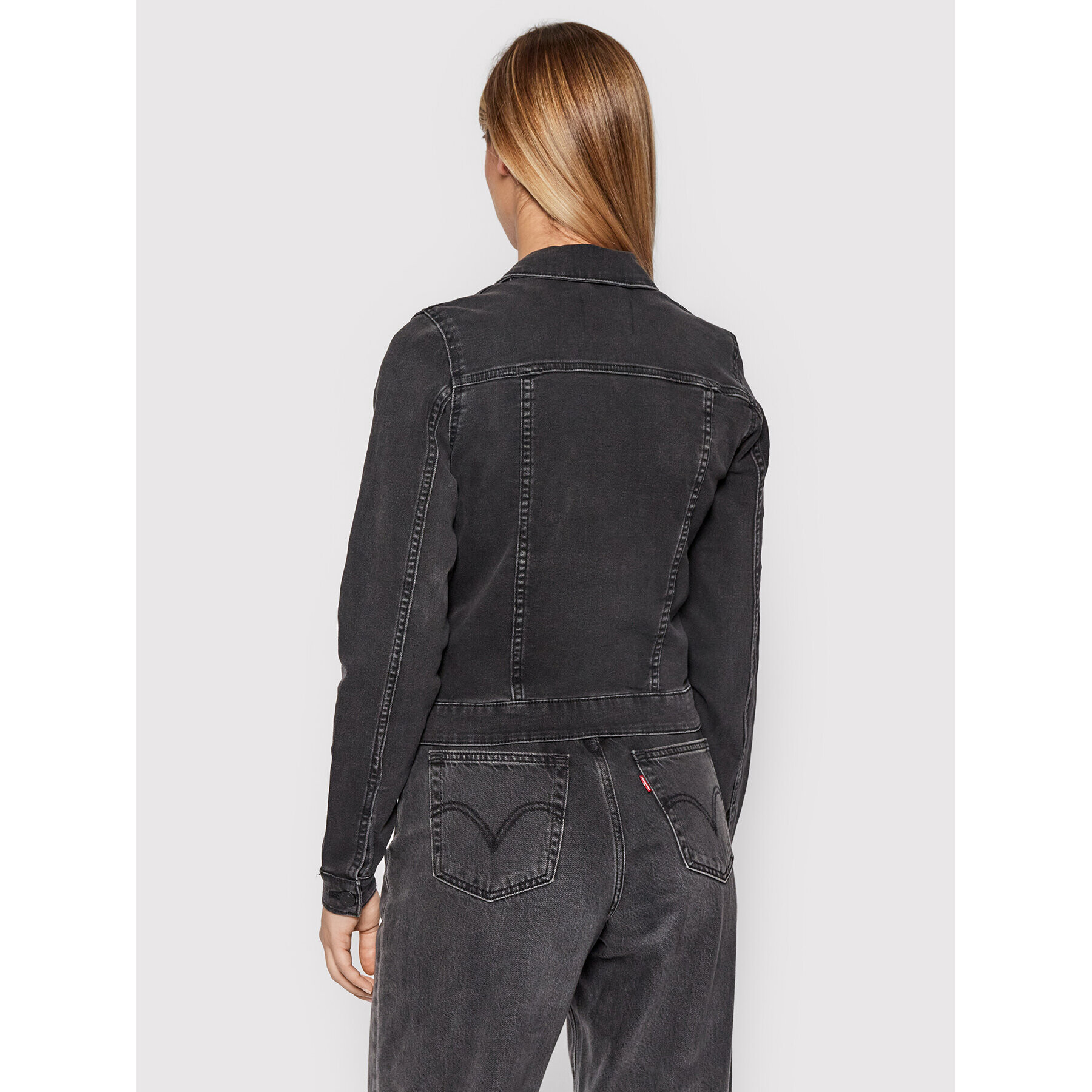 Noisy May Jeansová bunda Debra 27001866 Černá Regular Fit - Pepit.cz