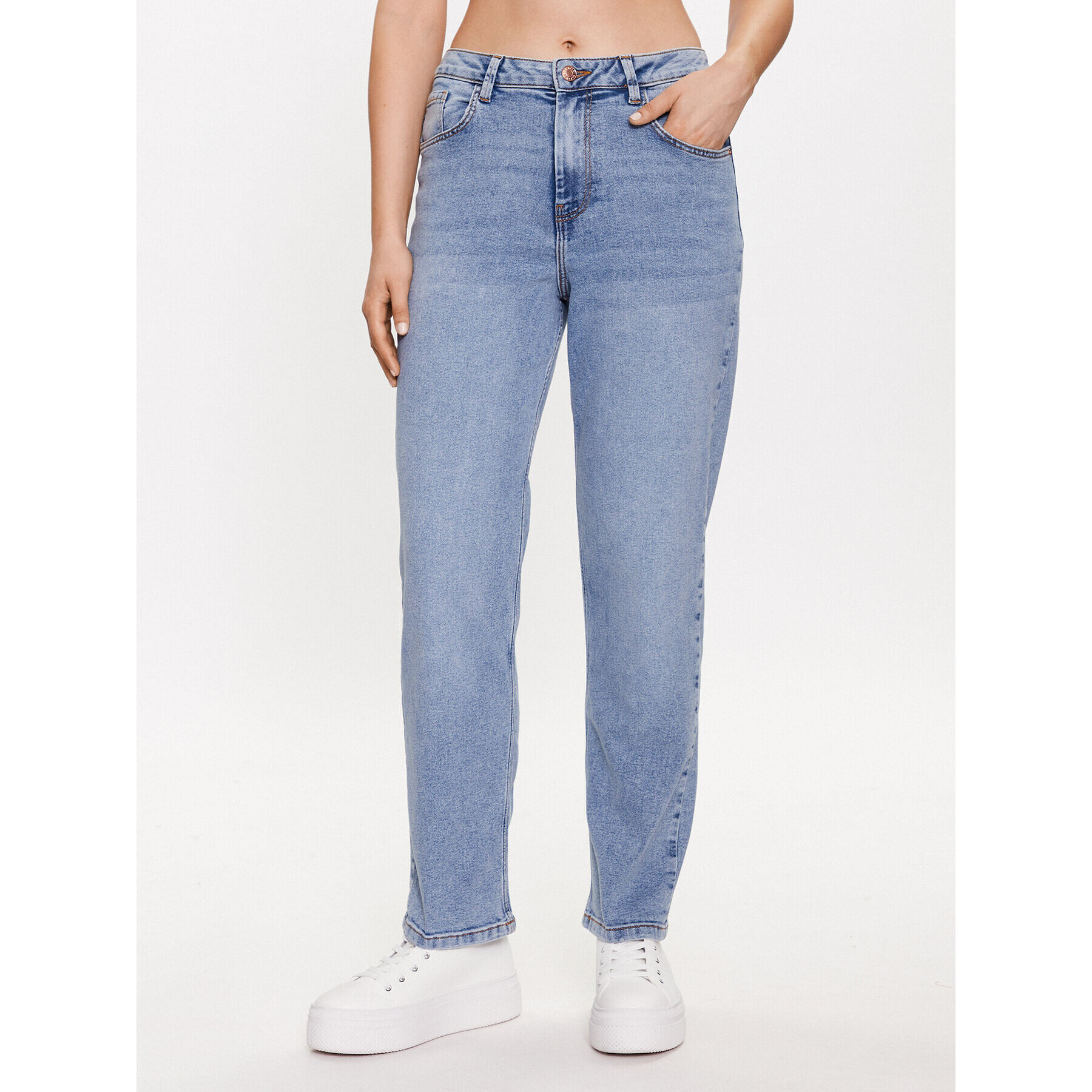 Noisy May Jeansy Guthie 27027479 Modrá Straight Fit - Pepit.cz