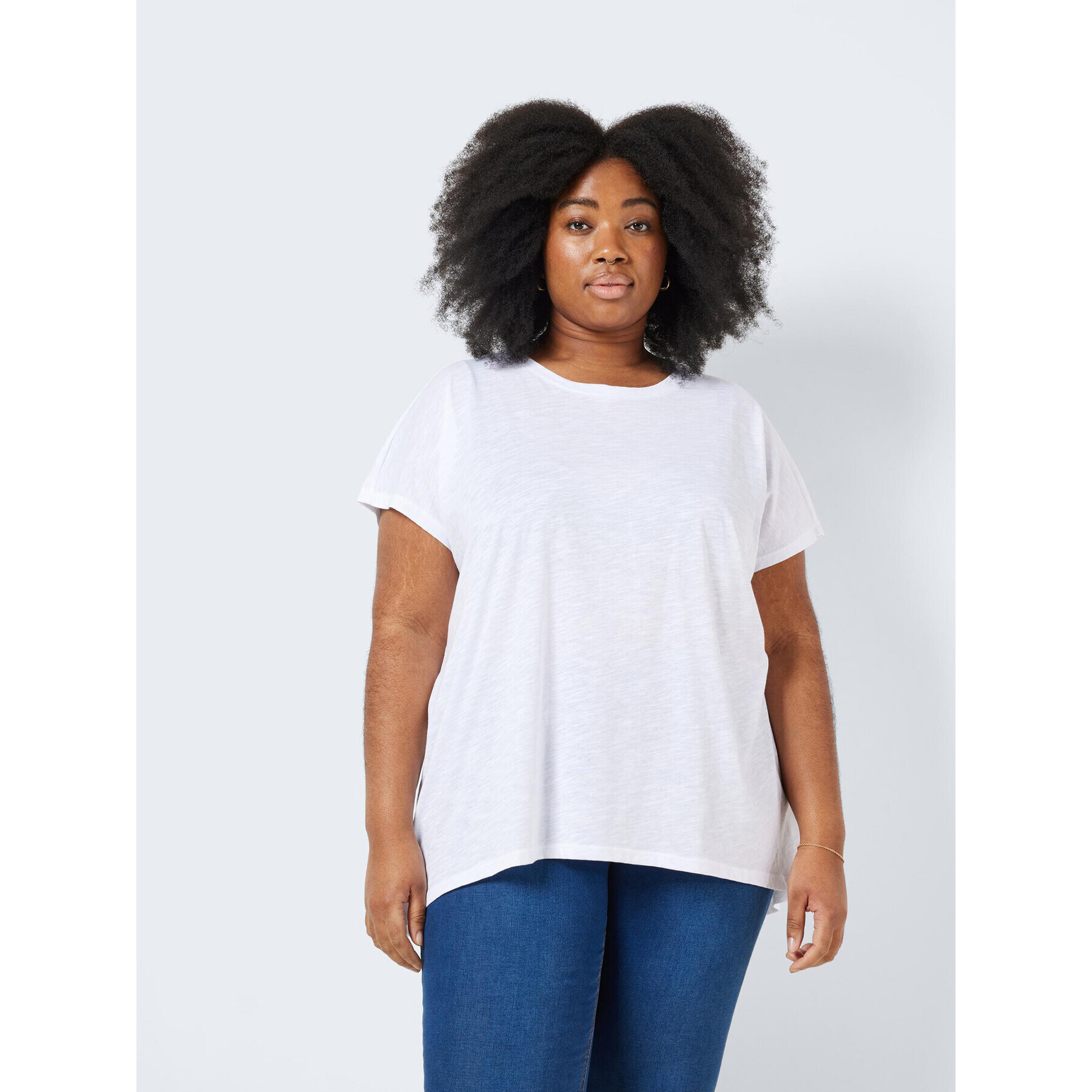 Noisy May T-Shirt Mathilde 27016688 Bílá Loose Fit - Pepit.cz