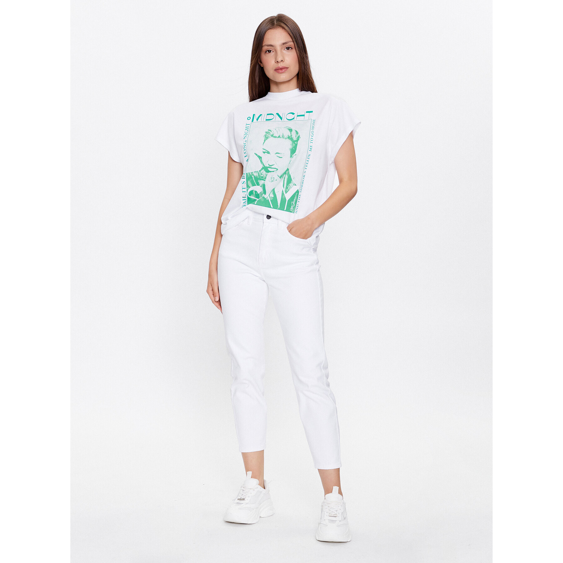 Noisy May T-Shirt Hailey 27025632 Bílá Regular Fit - Pepit.cz