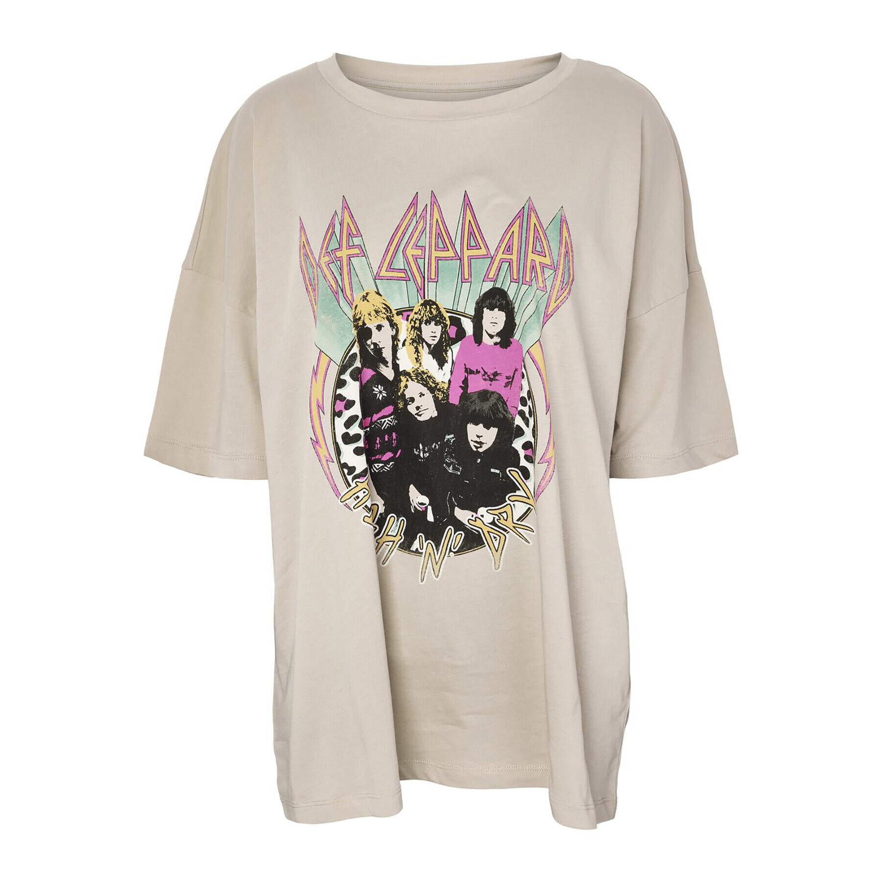 Noisy May T-Shirt Ida 27024415 Béžová Oversize - Pepit.cz