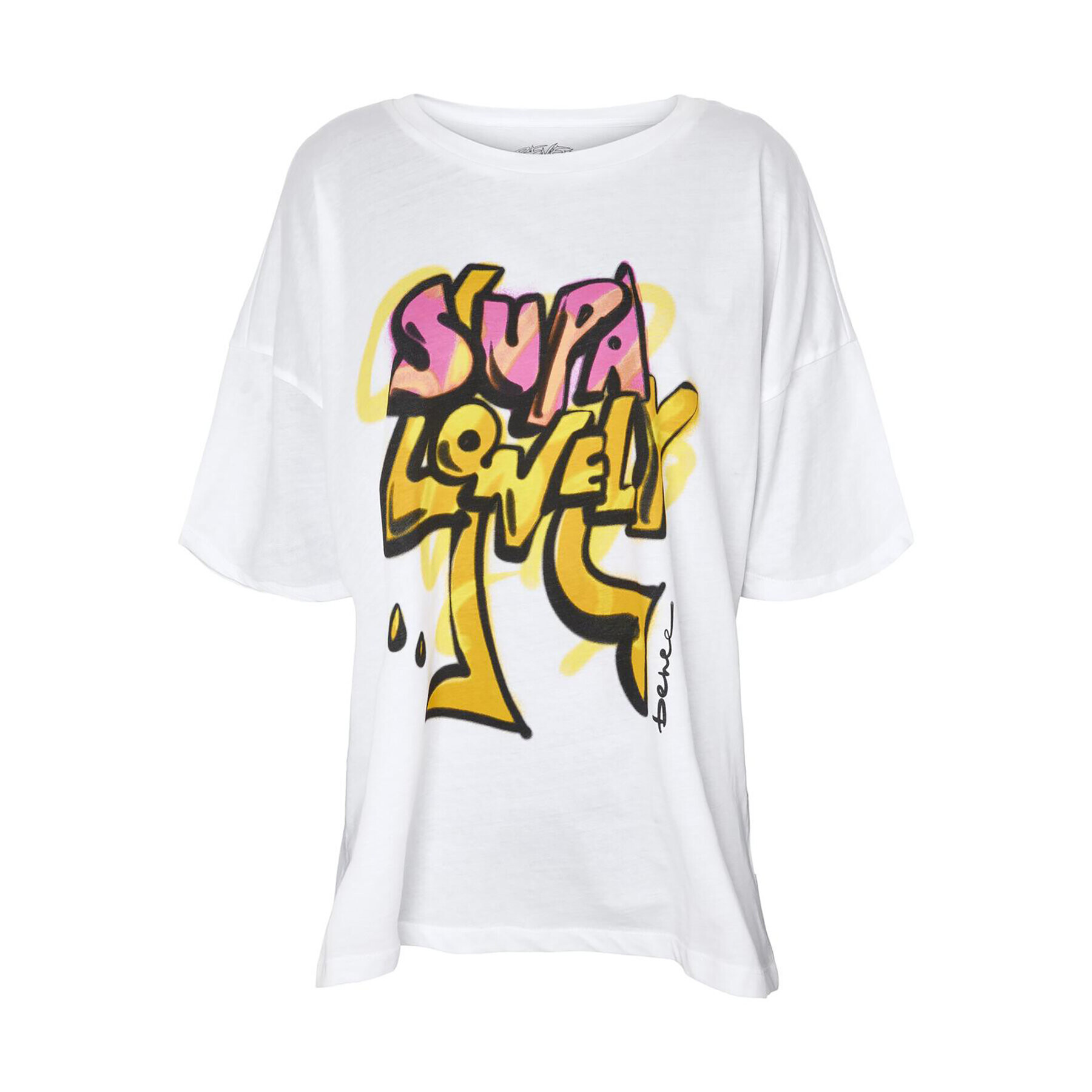 Noisy May T-Shirt Ida 27024415 Bílá Oversize - Pepit.cz