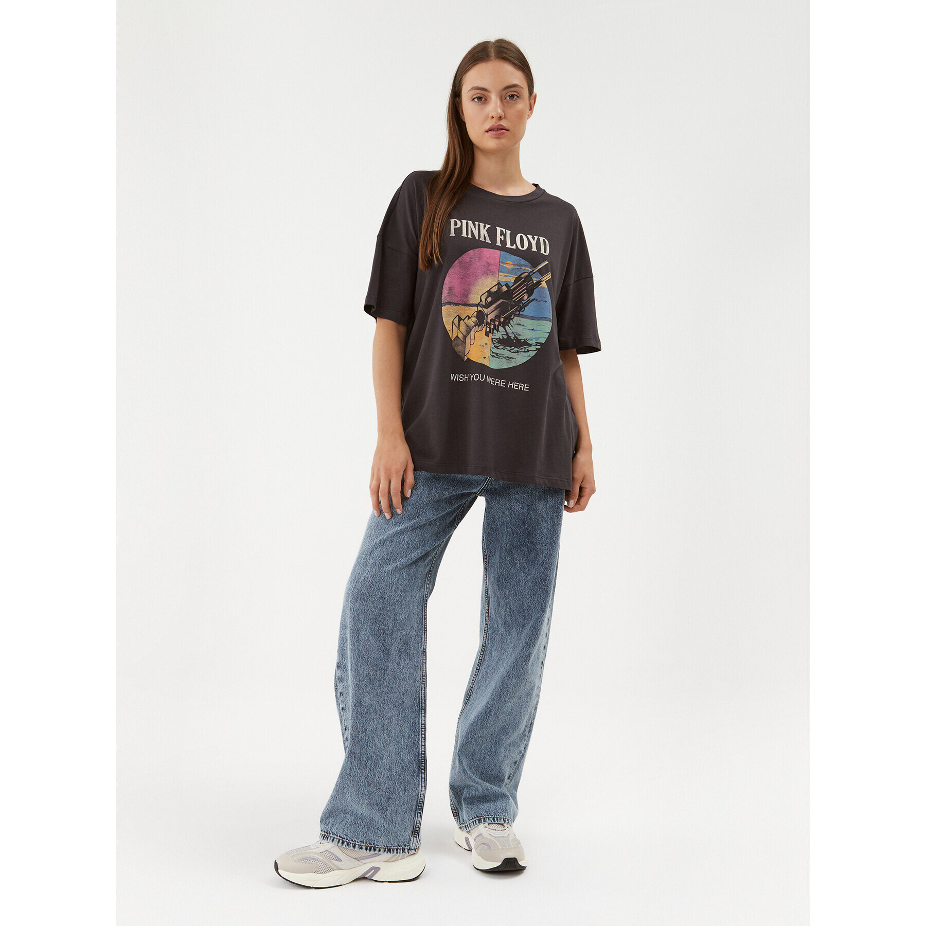 Noisy May T-Shirt Ida 27028377 Šedá Relaxed Fit - Pepit.cz