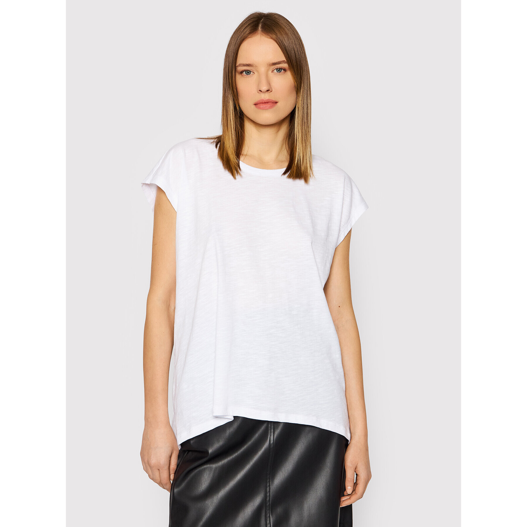 Noisy May T-Shirt Mathilde 27002573 Bílá Oversize - Pepit.cz