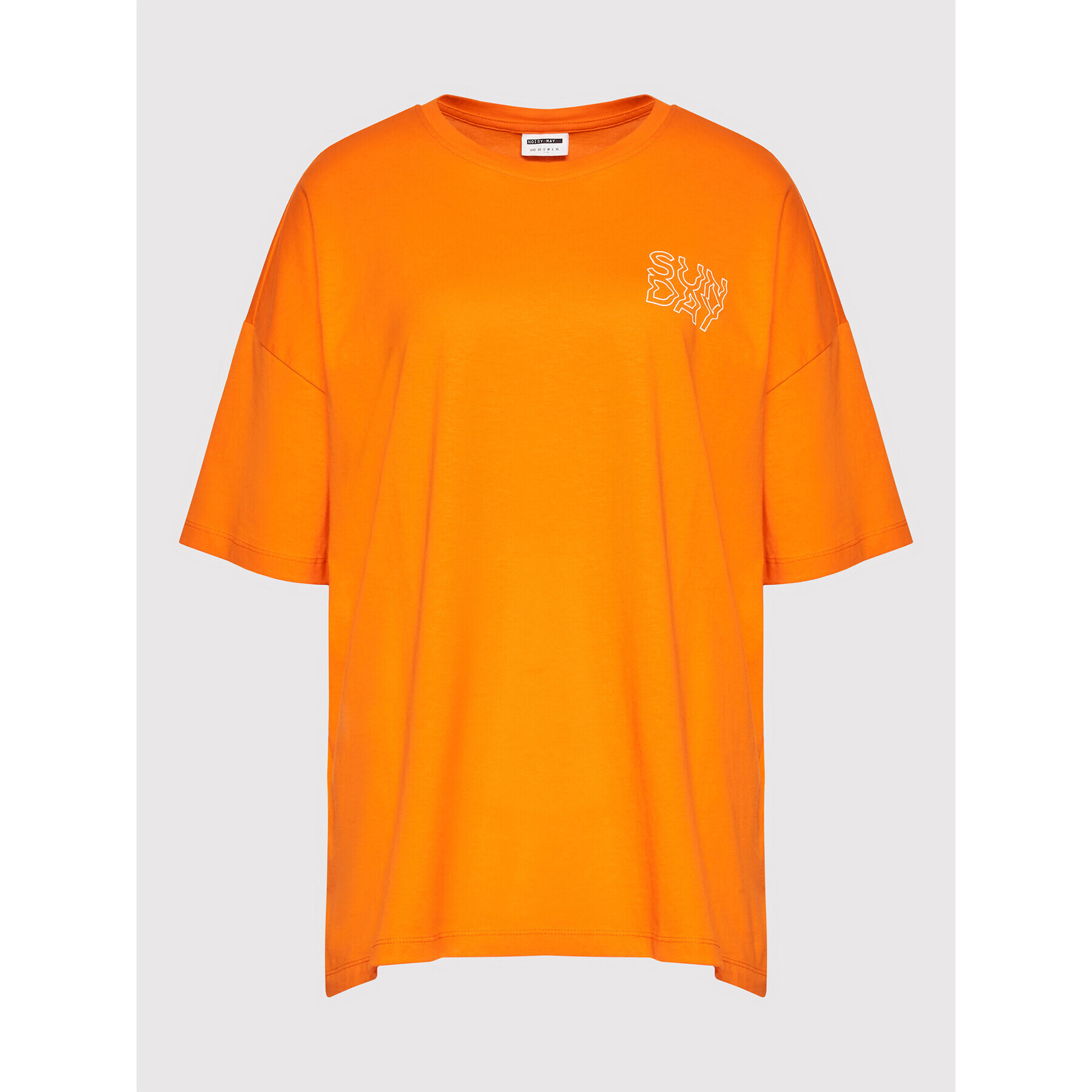 Noisy May T-Shirt Tessie 27020437 Oranžová Oversize - Pepit.cz