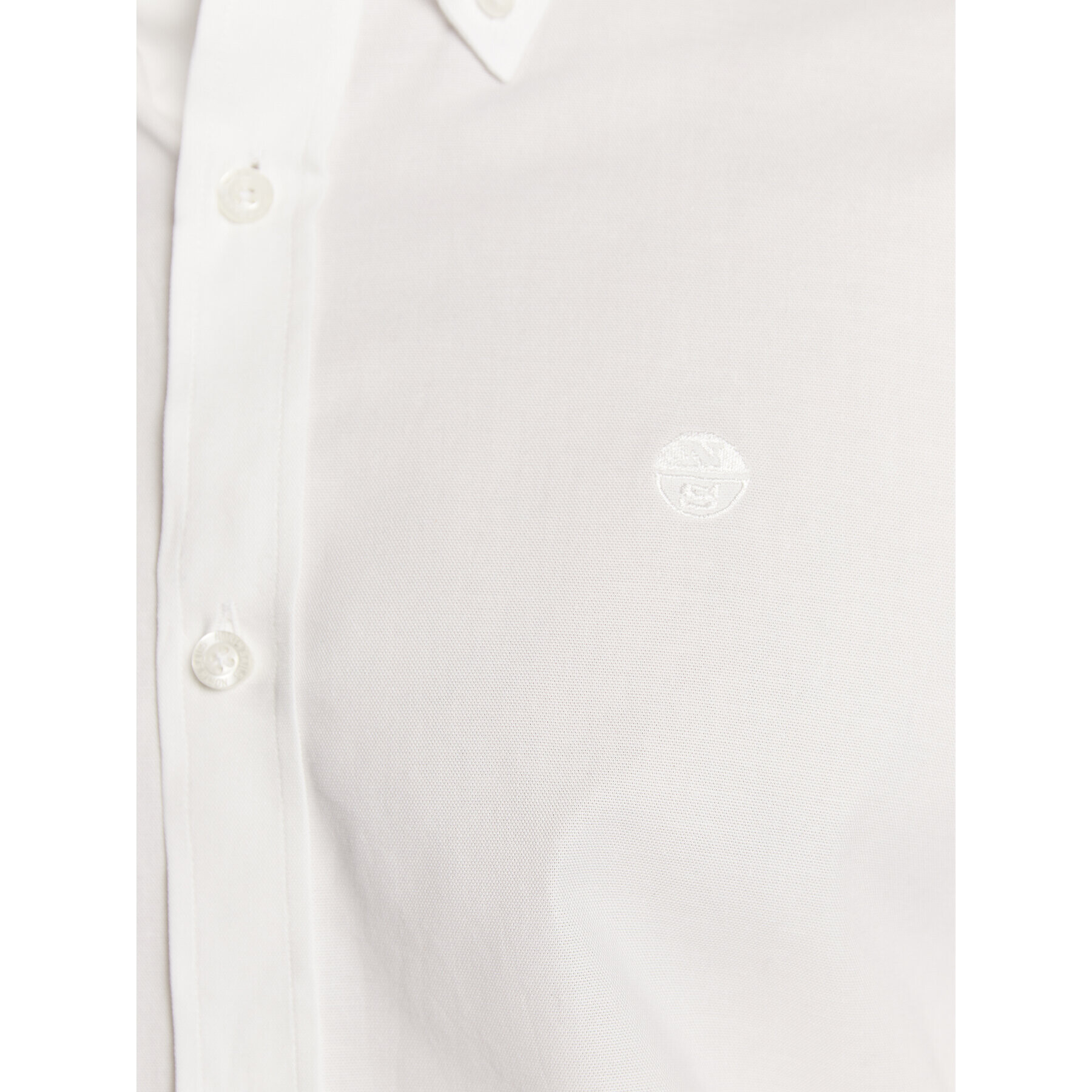 North Sails Košile Oxford 664209 Bílá Regular Fit - Pepit.cz