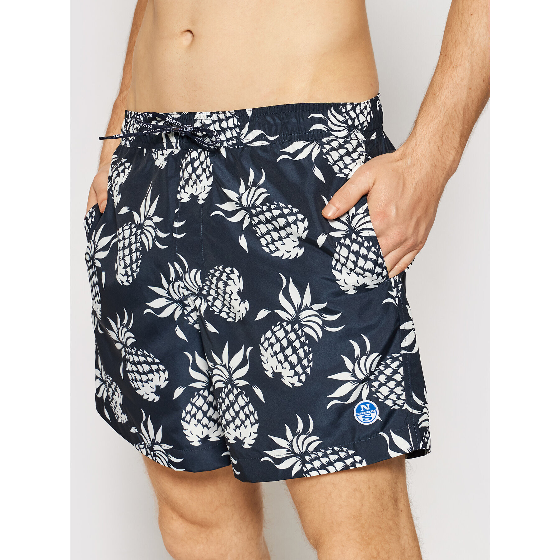 North Sails Plavecké šortky Short Allover 673493 Černá Regular Fit - Pepit.cz