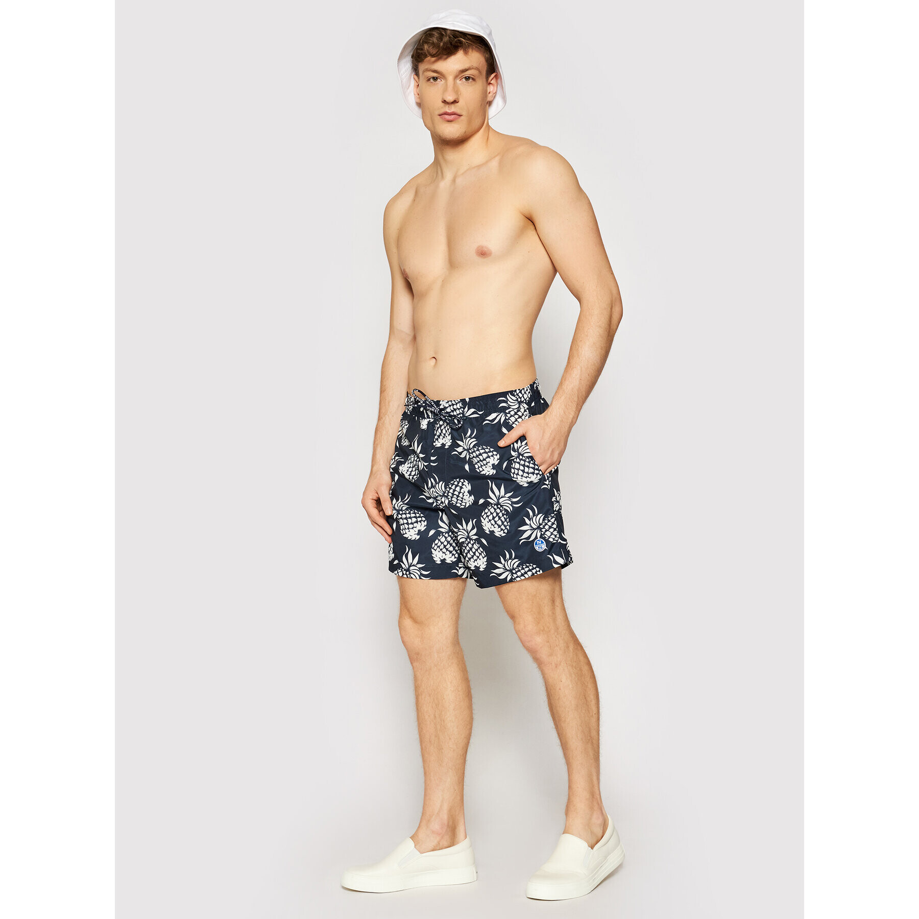 North Sails Plavecké šortky Short Allover 673493 Černá Regular Fit - Pepit.cz