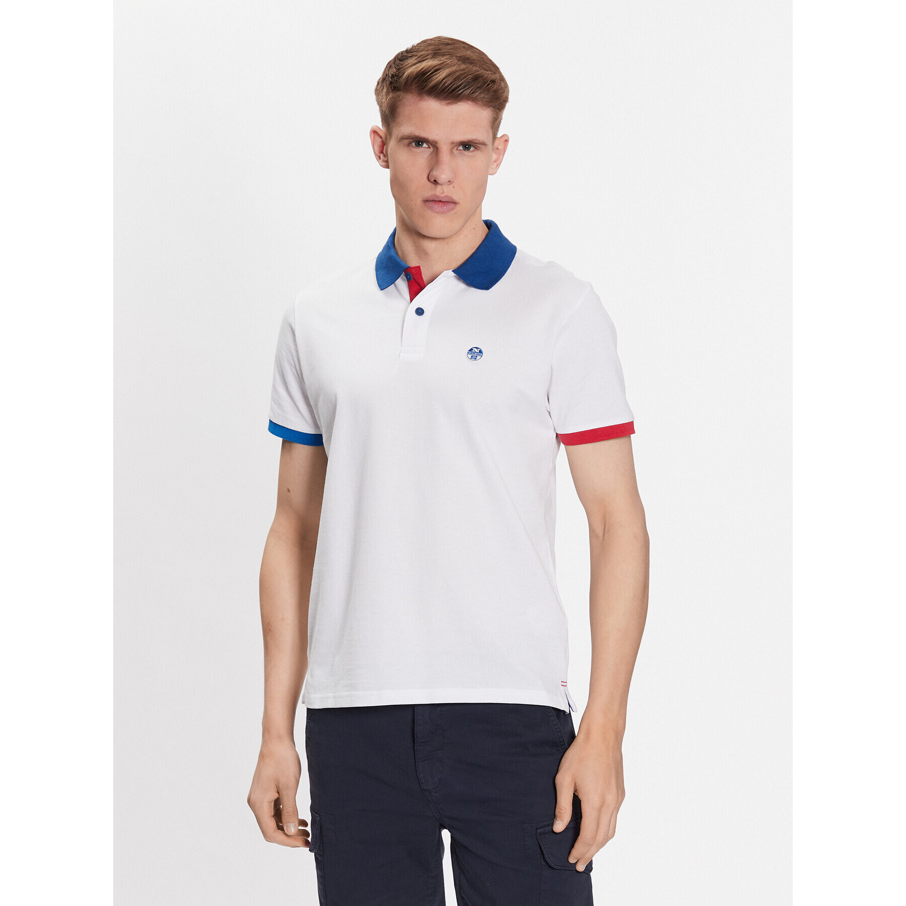 North Sails Polokošile 692398 Bílá Regular Fit - Pepit.cz