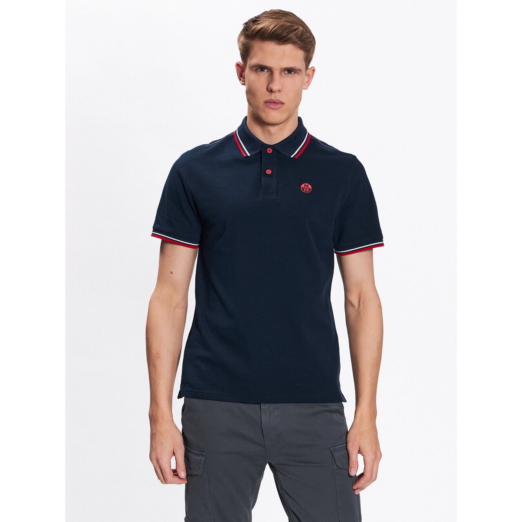 North Sails Polokošile Logo 692417 Tmavomodrá Regular Fit - Pepit.cz