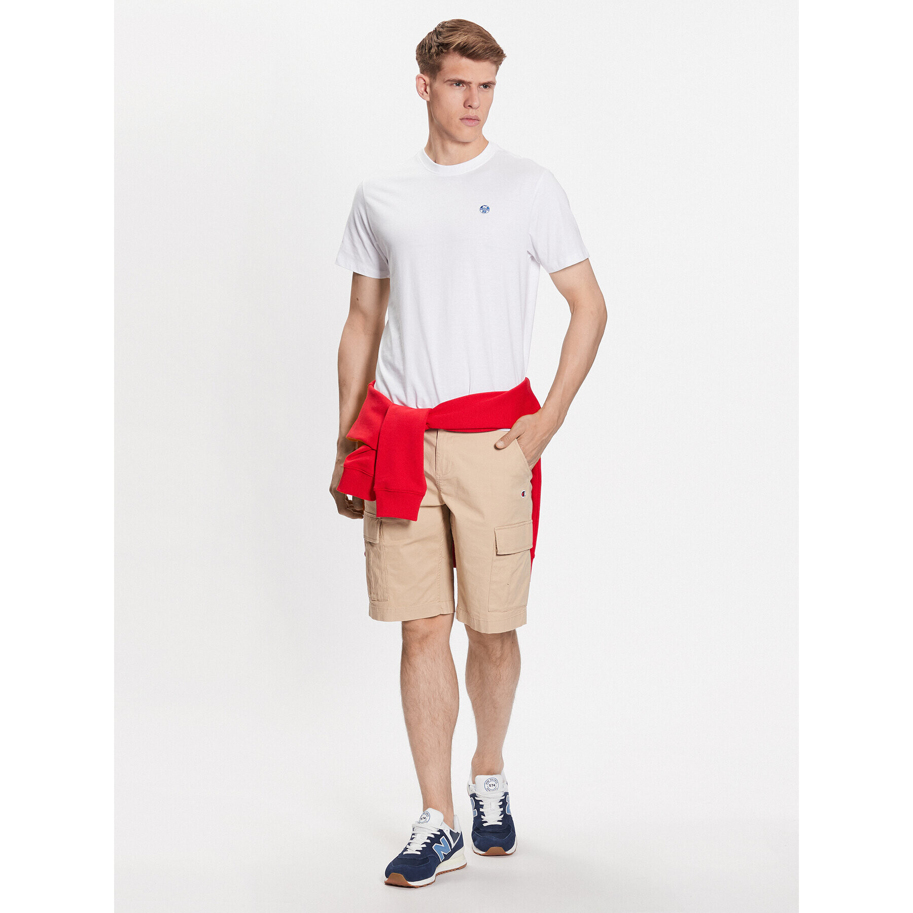 North Sails T-Shirt 692812 Bílá Regular Fit - Pepit.cz